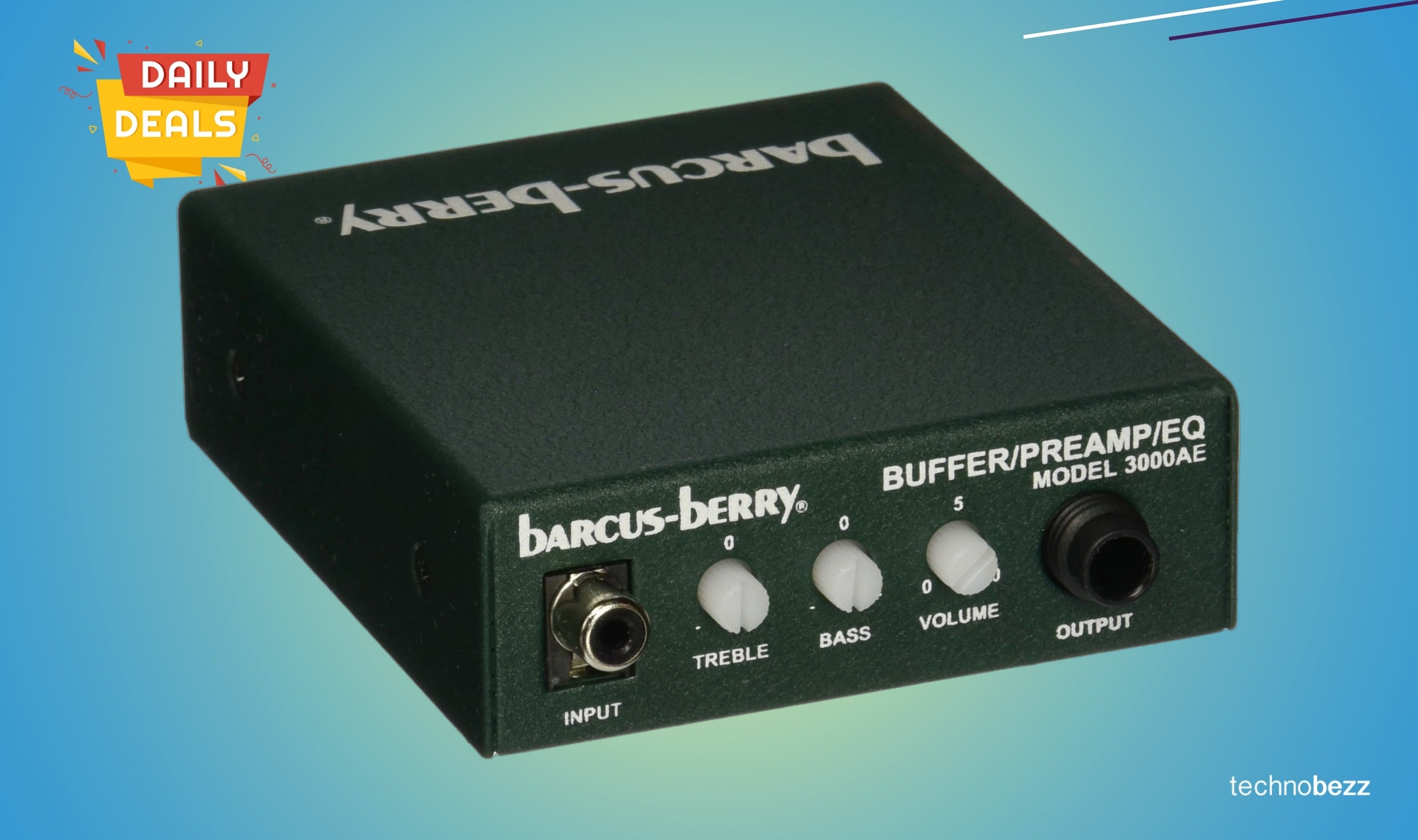 Barcus Berry 3000AE Piezo Buffer Preamp drops to $194.20