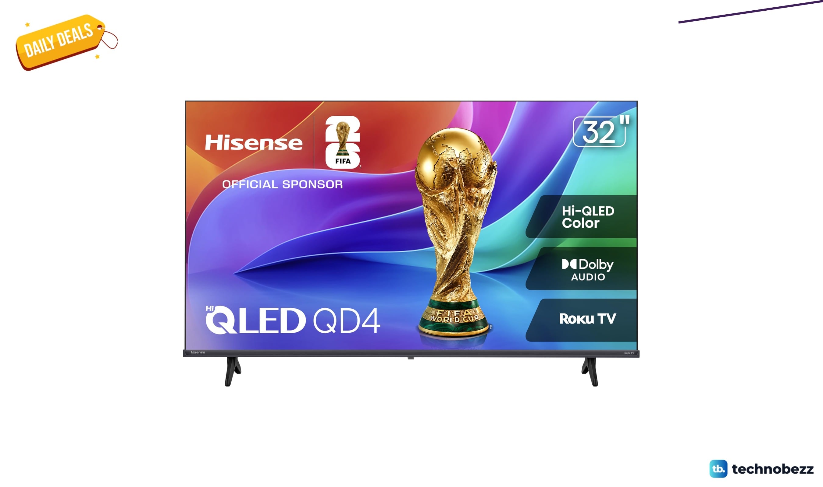 Hisense Class QD4SR Hi-QLED HD Smart Roku drops to $117.99 for early Prime Day