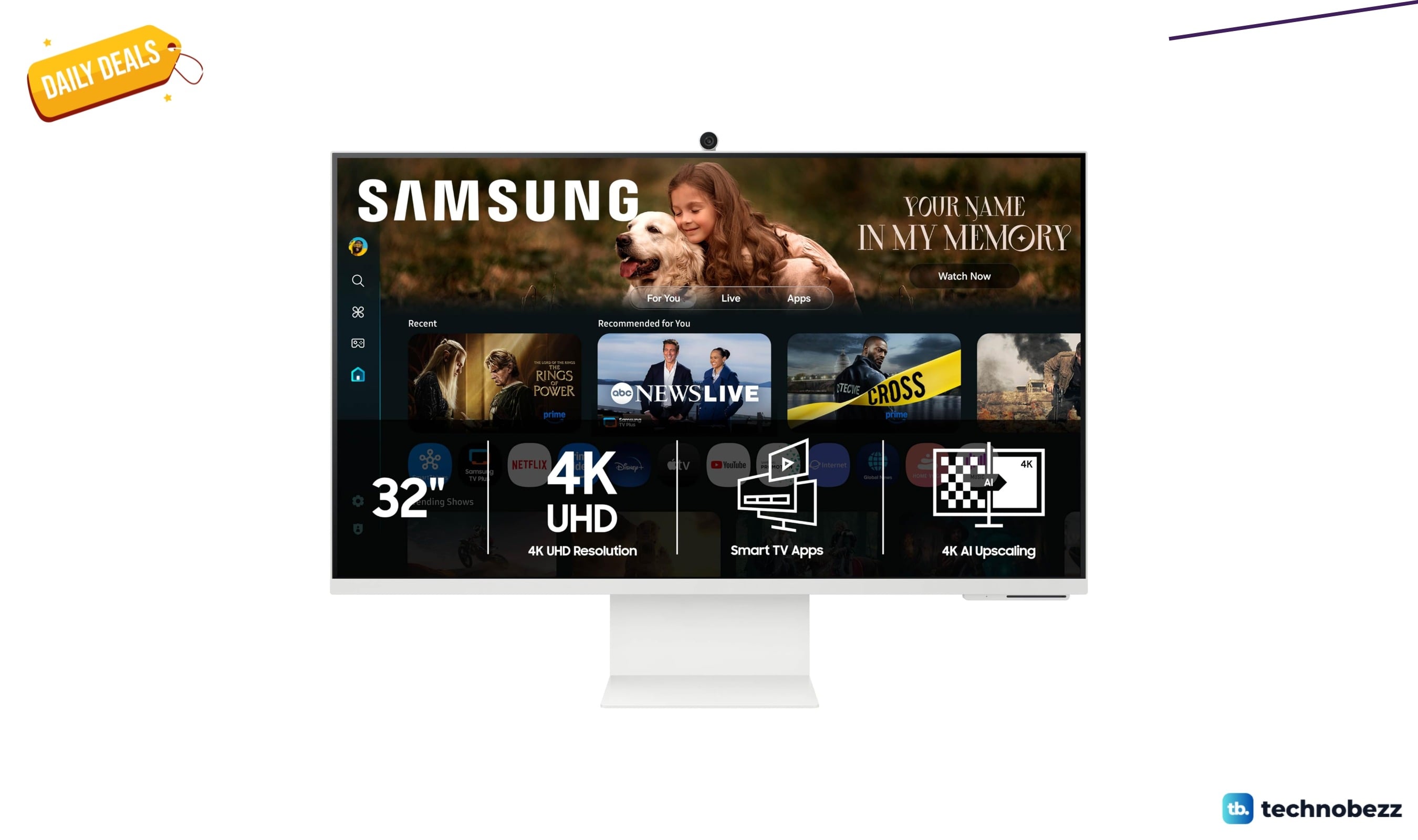 Samsung 32” M8 4K UHD Smart Monitor discounted to $349.99
