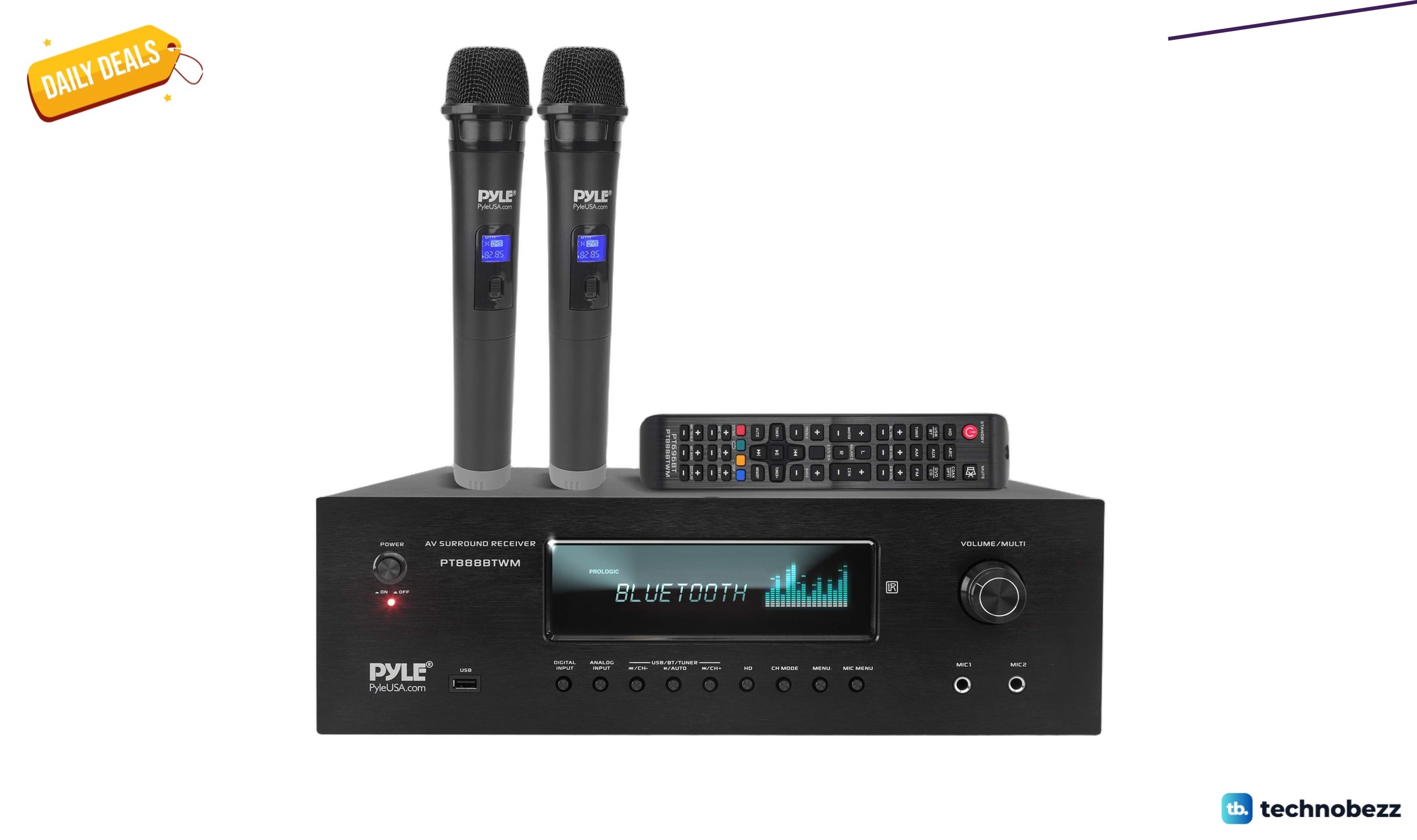 Pyle 1000W Bluetooth Home Theater Karaoke Receiver drops to $187.78