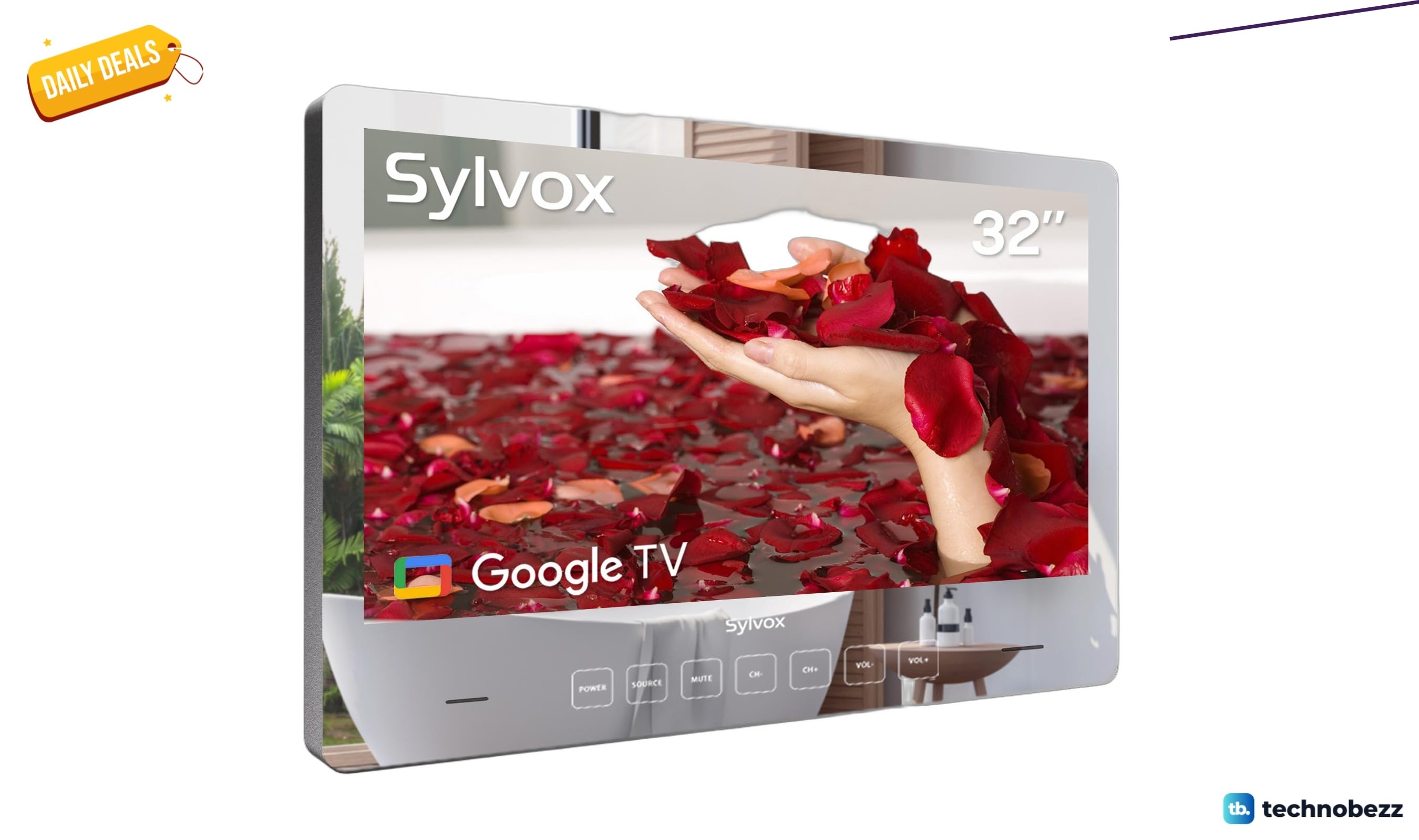 SYLVOX 32 inch Smart TV Bathroom Magic Mirror drops to $785