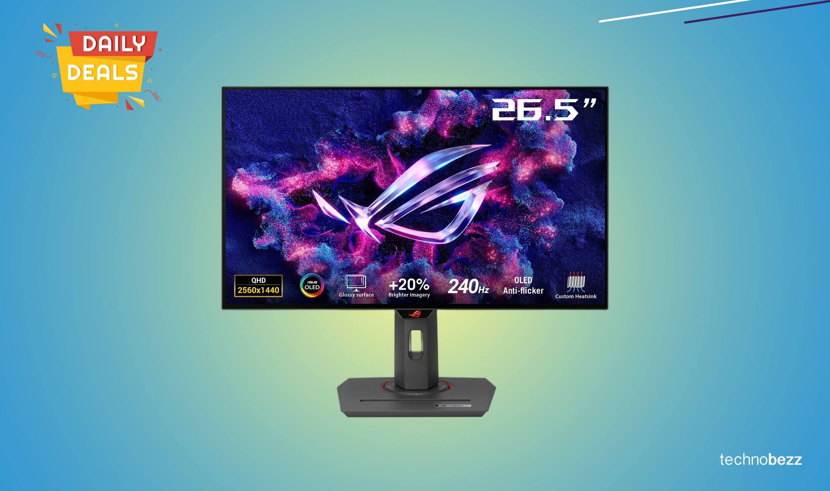 ASUS ROG Strix 27-inch 1440P OLED Gaming monitor drops to $559.99