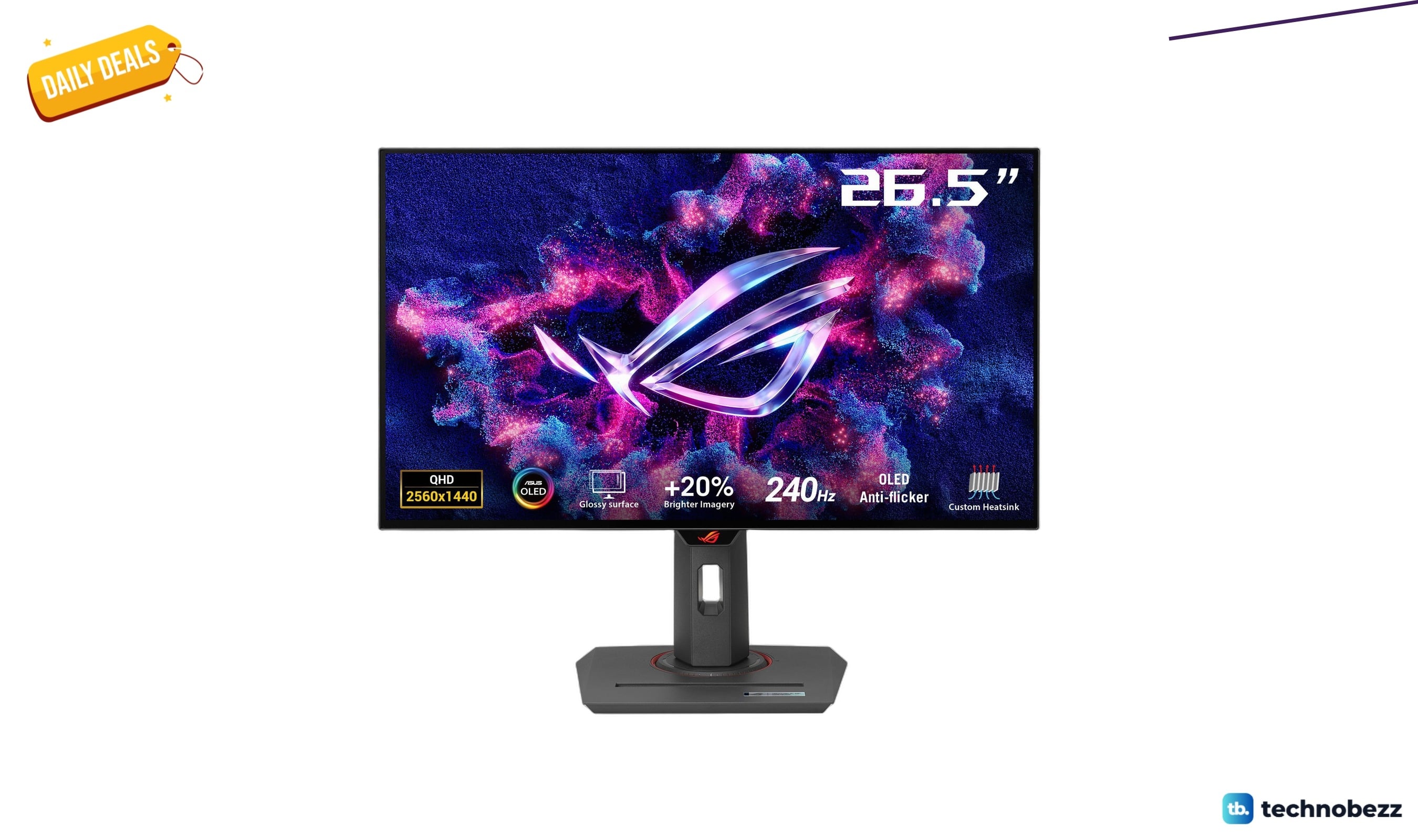 ASUS ROG Strix 27 inch 1440P OLED Gaming monitor drops to $503.99