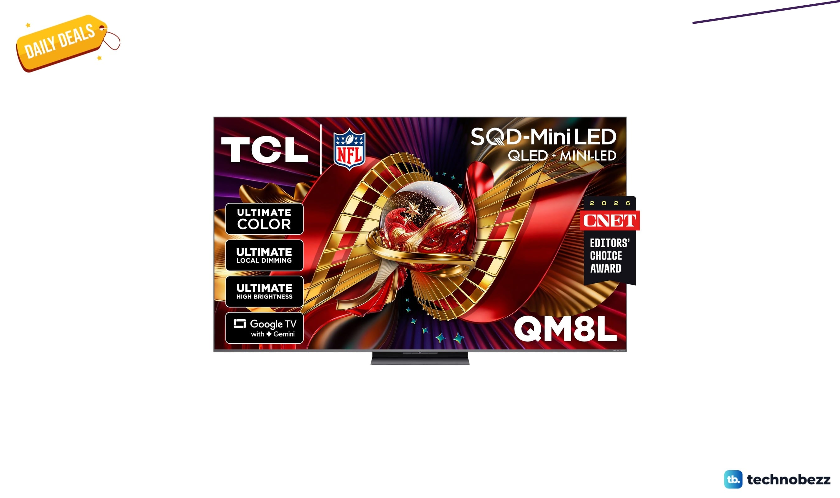 TCL 85-inch QM8L SQD-Mini-LED QLED TV 85QM8L falls to $2147.99 in Amazon's October Prime Day sale