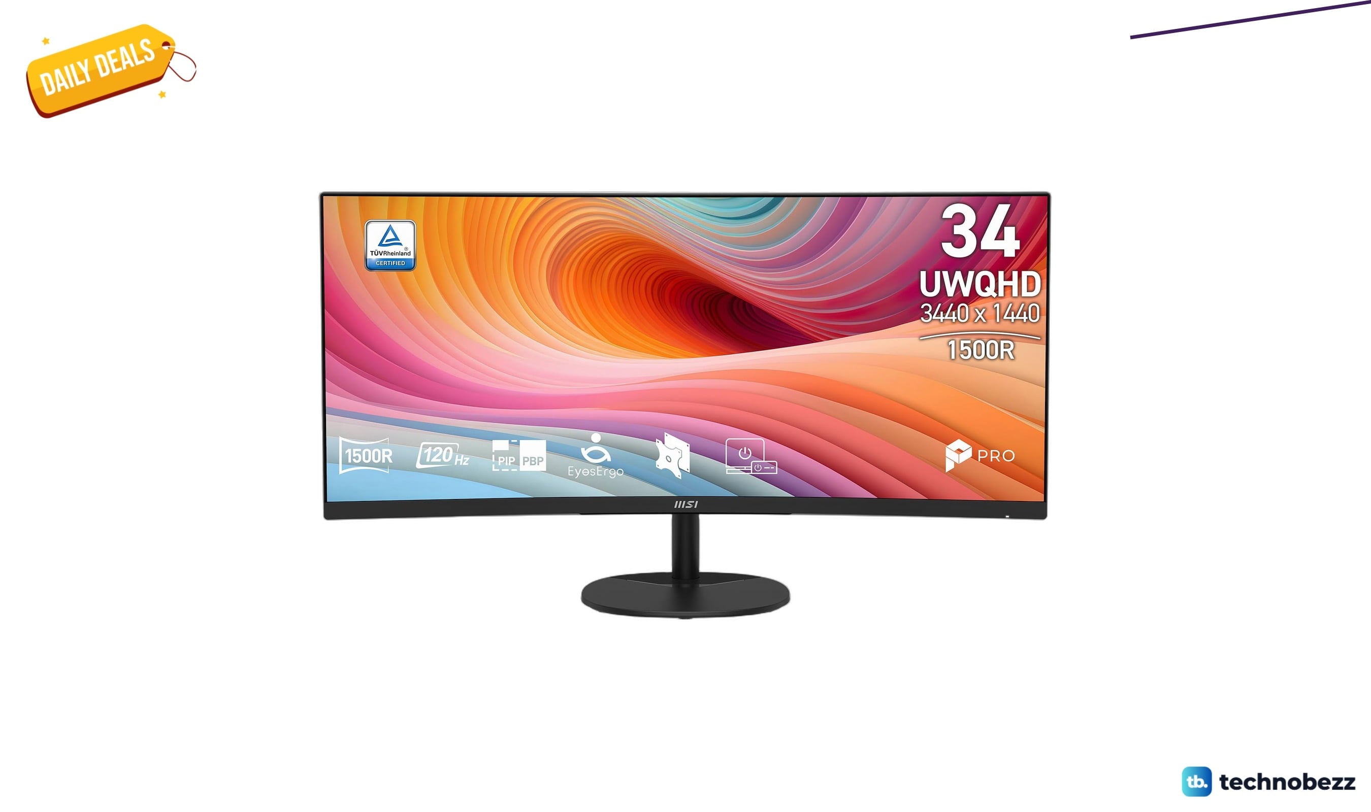 MSI PRO MP341CQ ultrawide monitor drops to $194.99 on Amazon