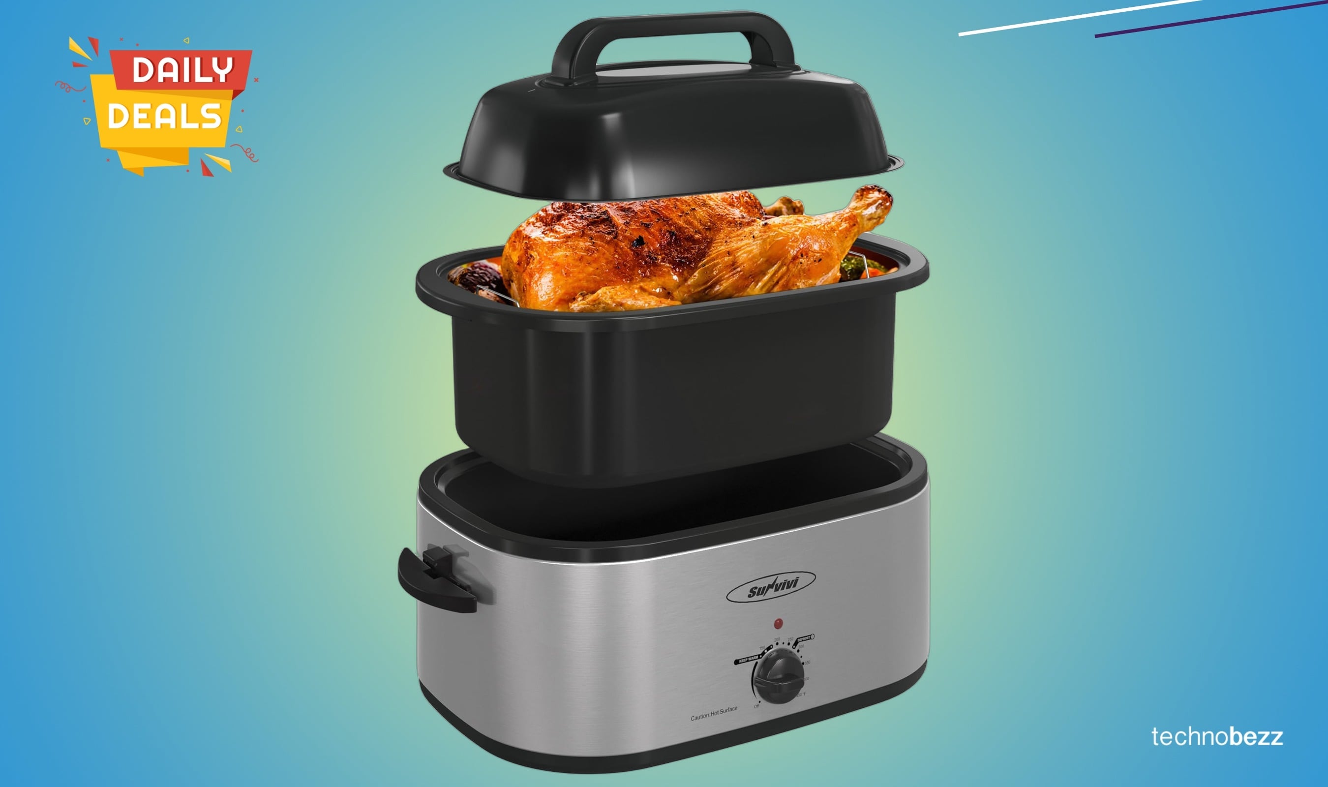 RoyalCraft 24-Quart Electric Roaster Oven drops to $72.89
