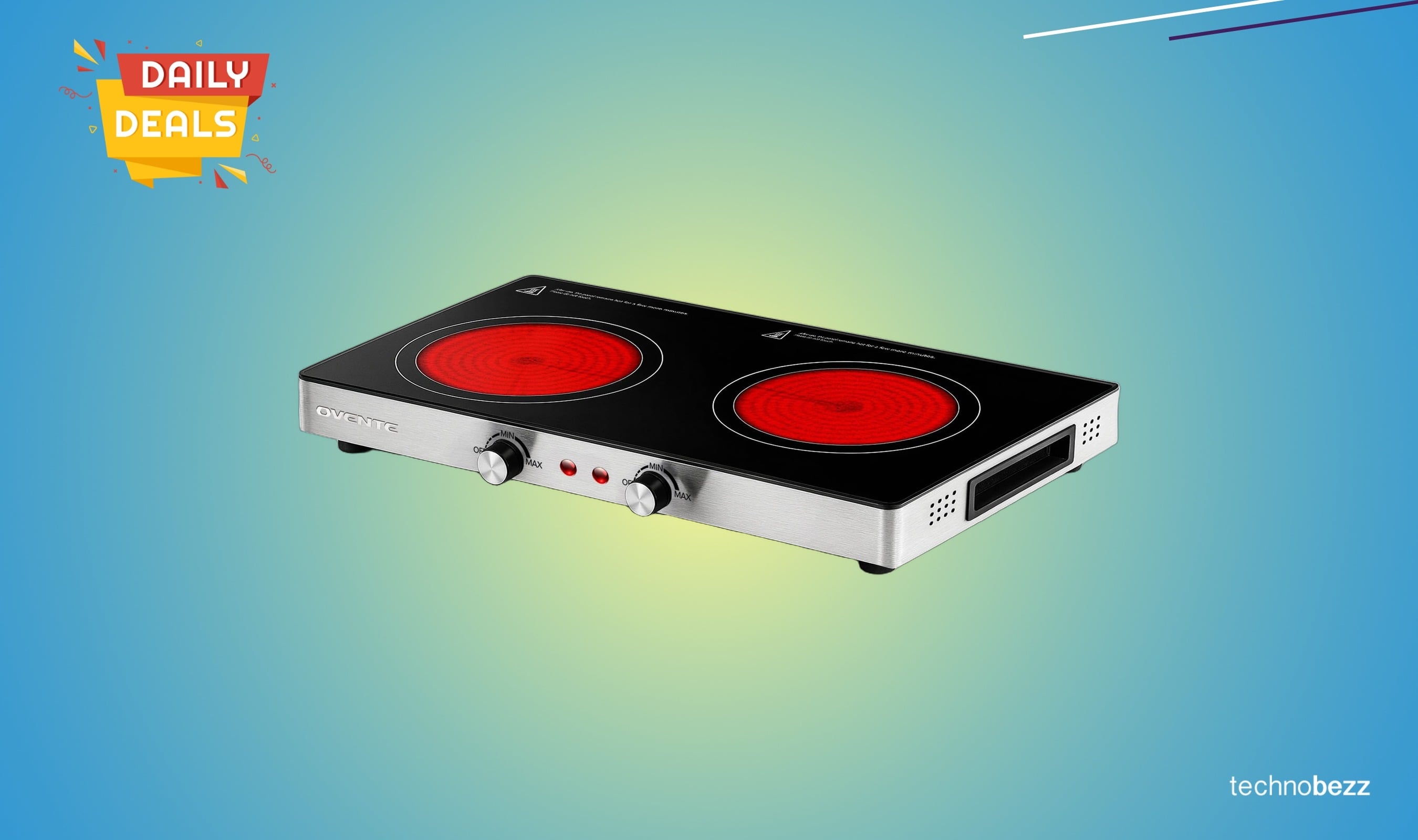 OVENTE Infrared Ceramic Double Burner drops to $60.12 on Amazon