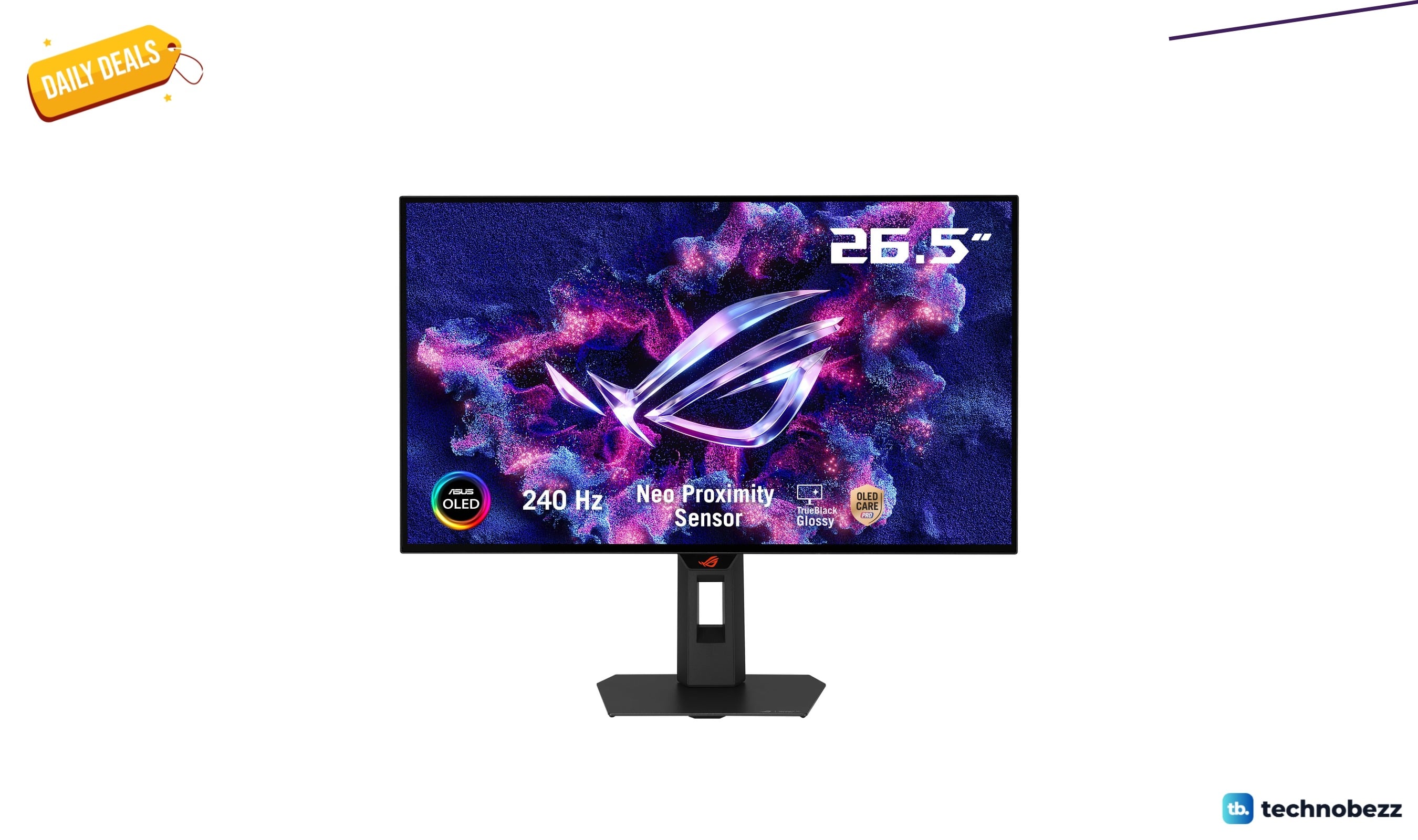 ASUS ROG Strix 27 inch OLED Gaming Monitor falls to $434.00