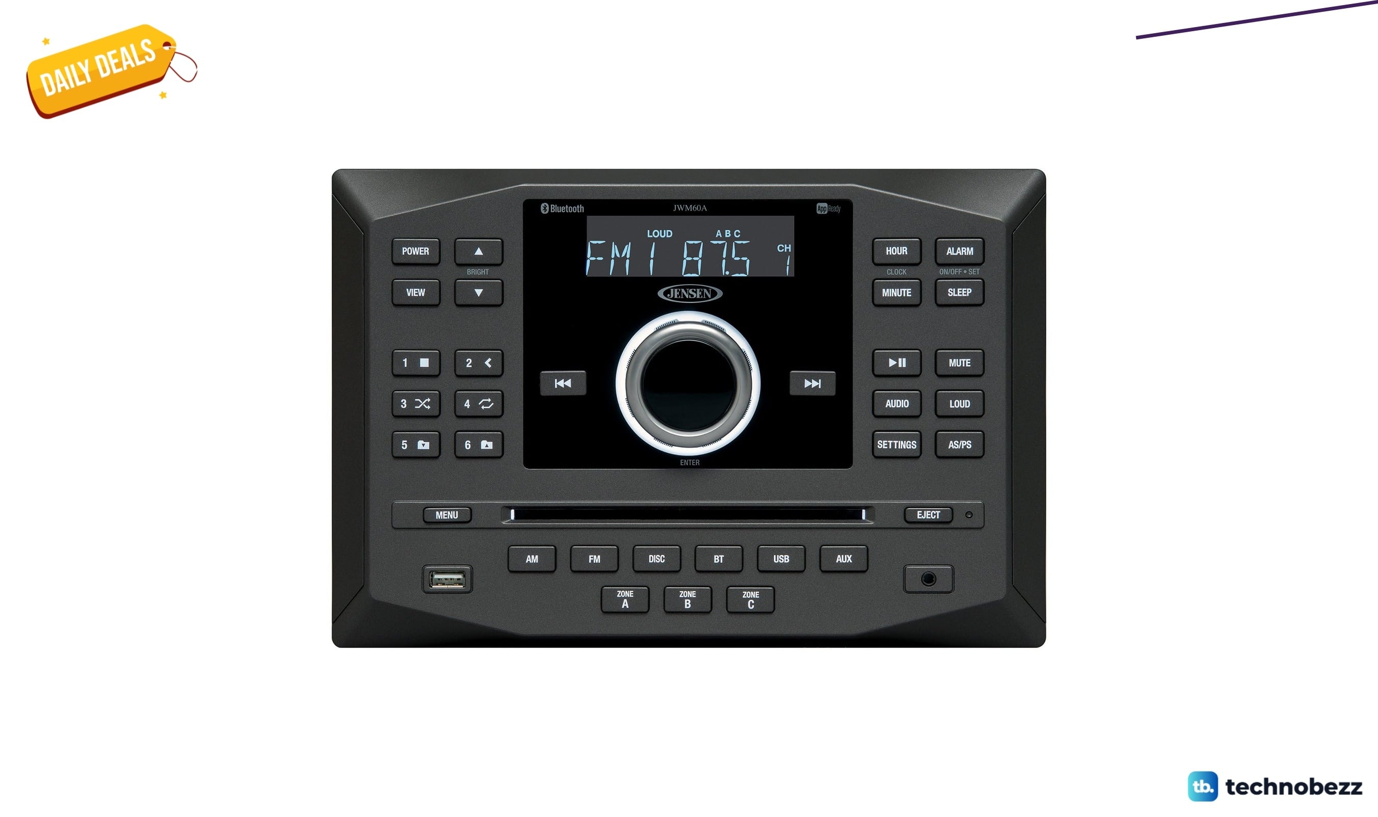 Jensen JWM62A AM FM DVD CD USB dips to $259.56