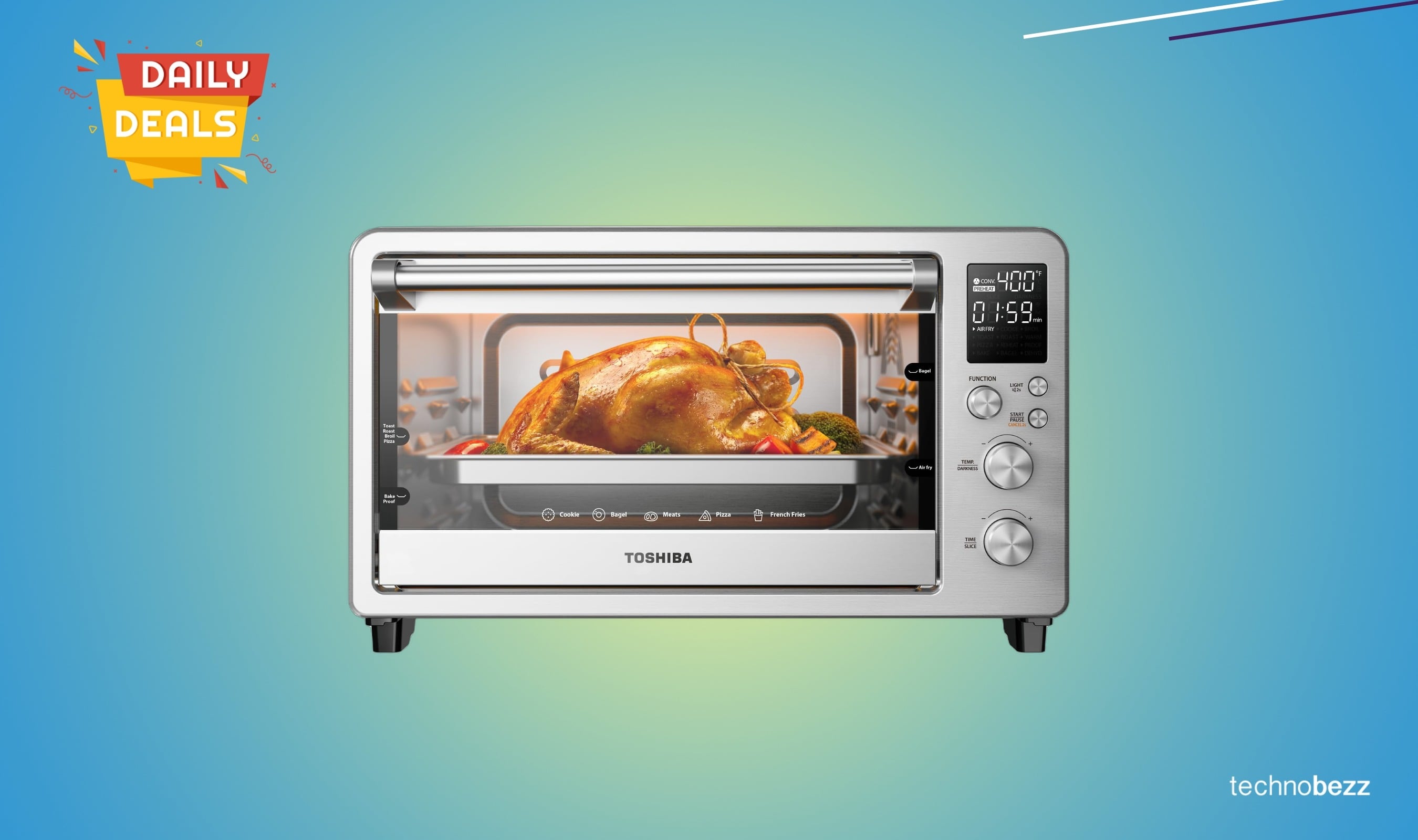 Toshiba ChefFry Air Fryer Toaster Oven Combo drops to $107.94