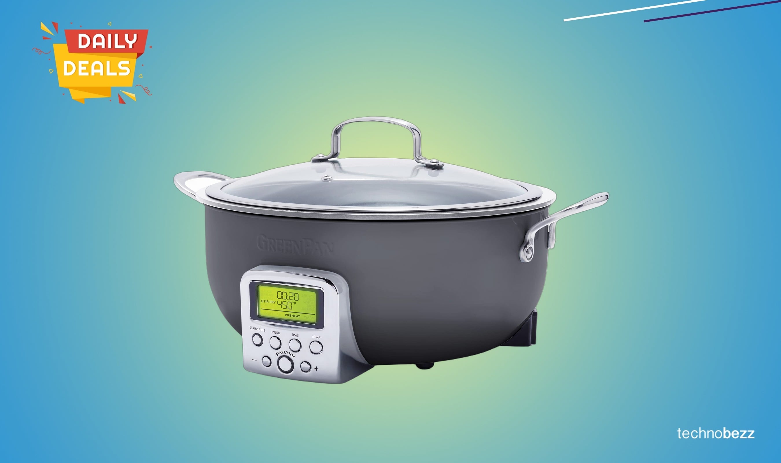 GreenPan Elite Essential Smart Electric Skillet drops to $212.57