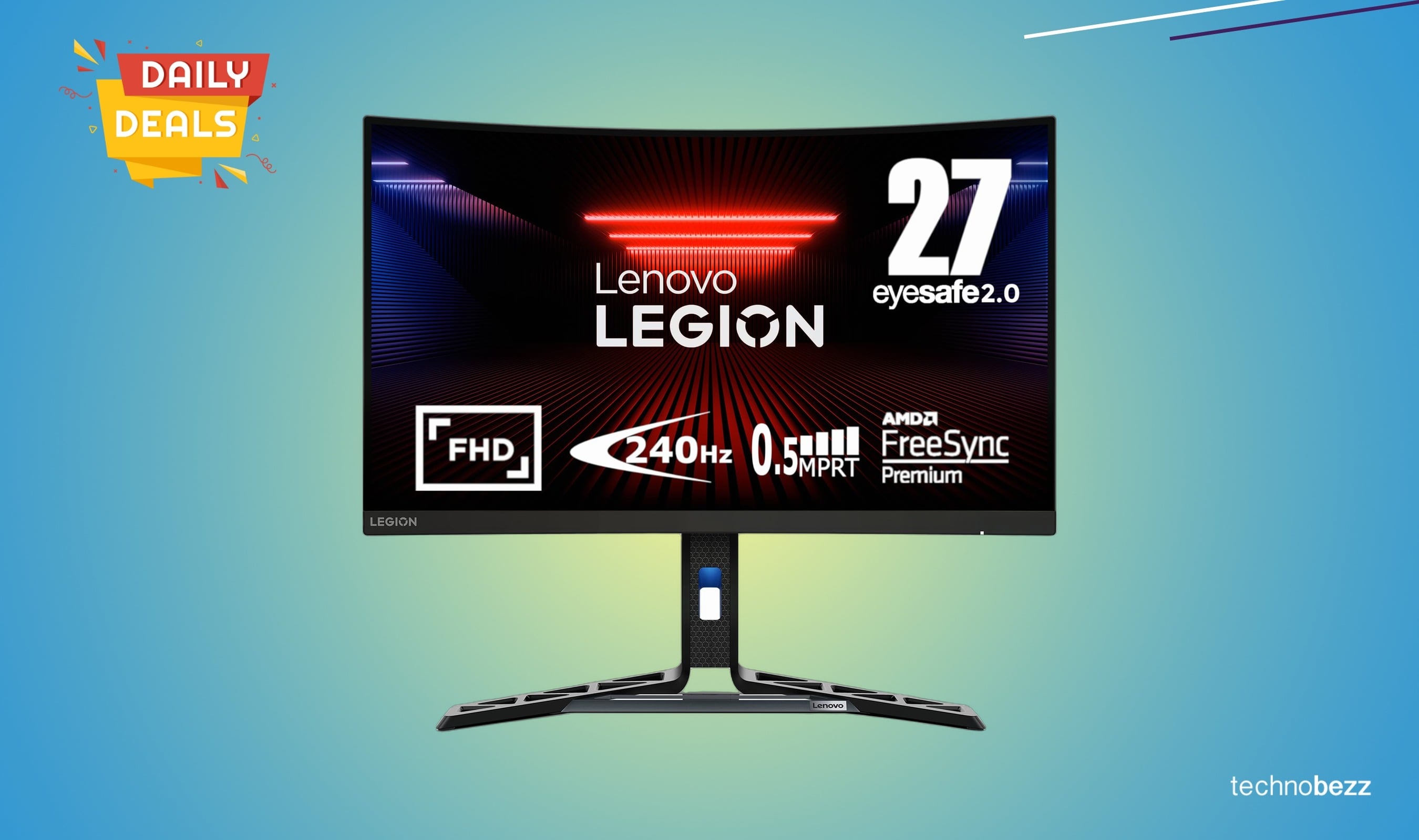 Lenovo Legion R27fc-30 gaming monitor drops to $189.99 on Amazon