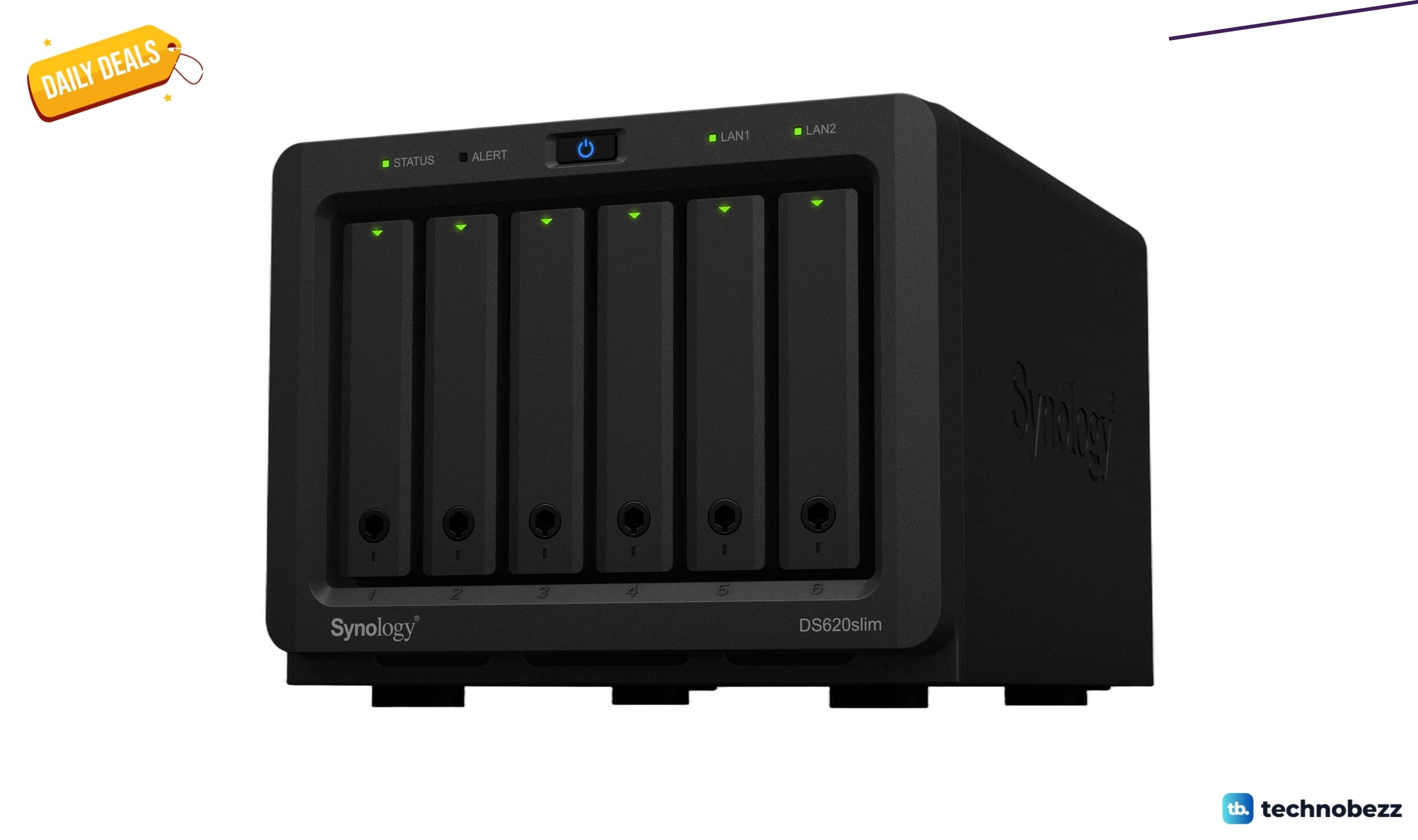 Synology 6 bay 2.5 inch NAS DS620slim drops to $499.99 on Amazon