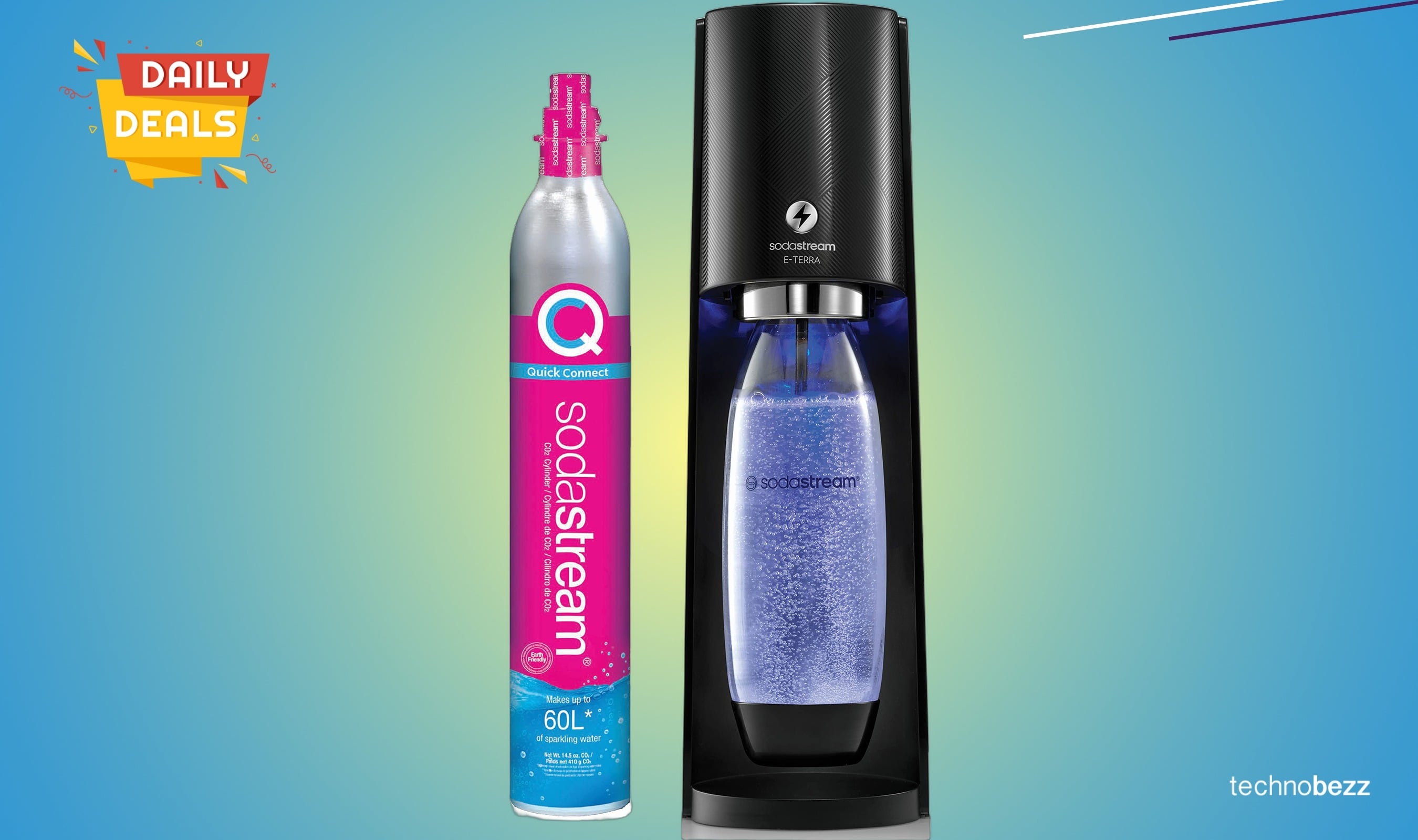 SodaStream E-TERRA Sparkling Water Maker drops to $76.15