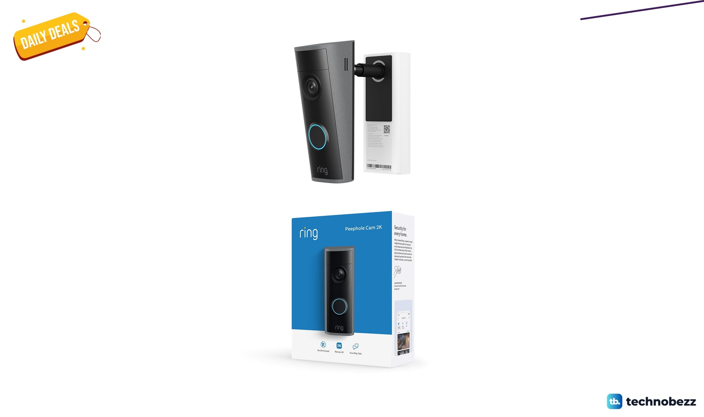 Ring Peephole Cam 2K gets a Prime Big Deal Days price cut to $49.99