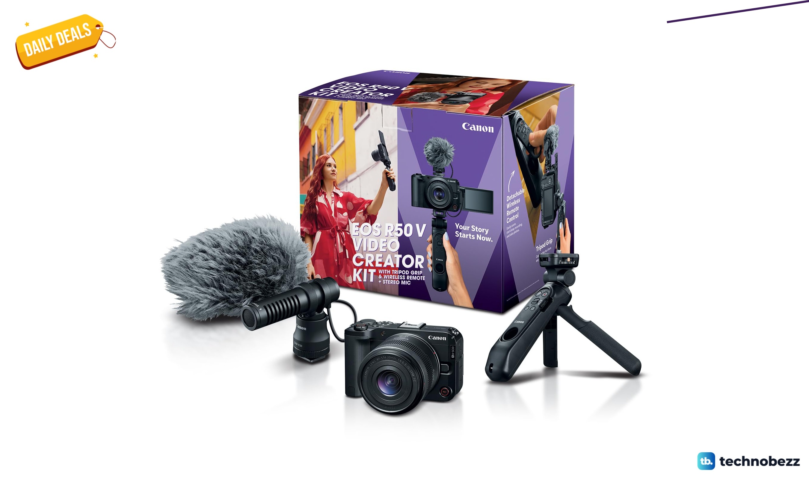 Canon EOS R50 V Video Creator Kit falls to $999