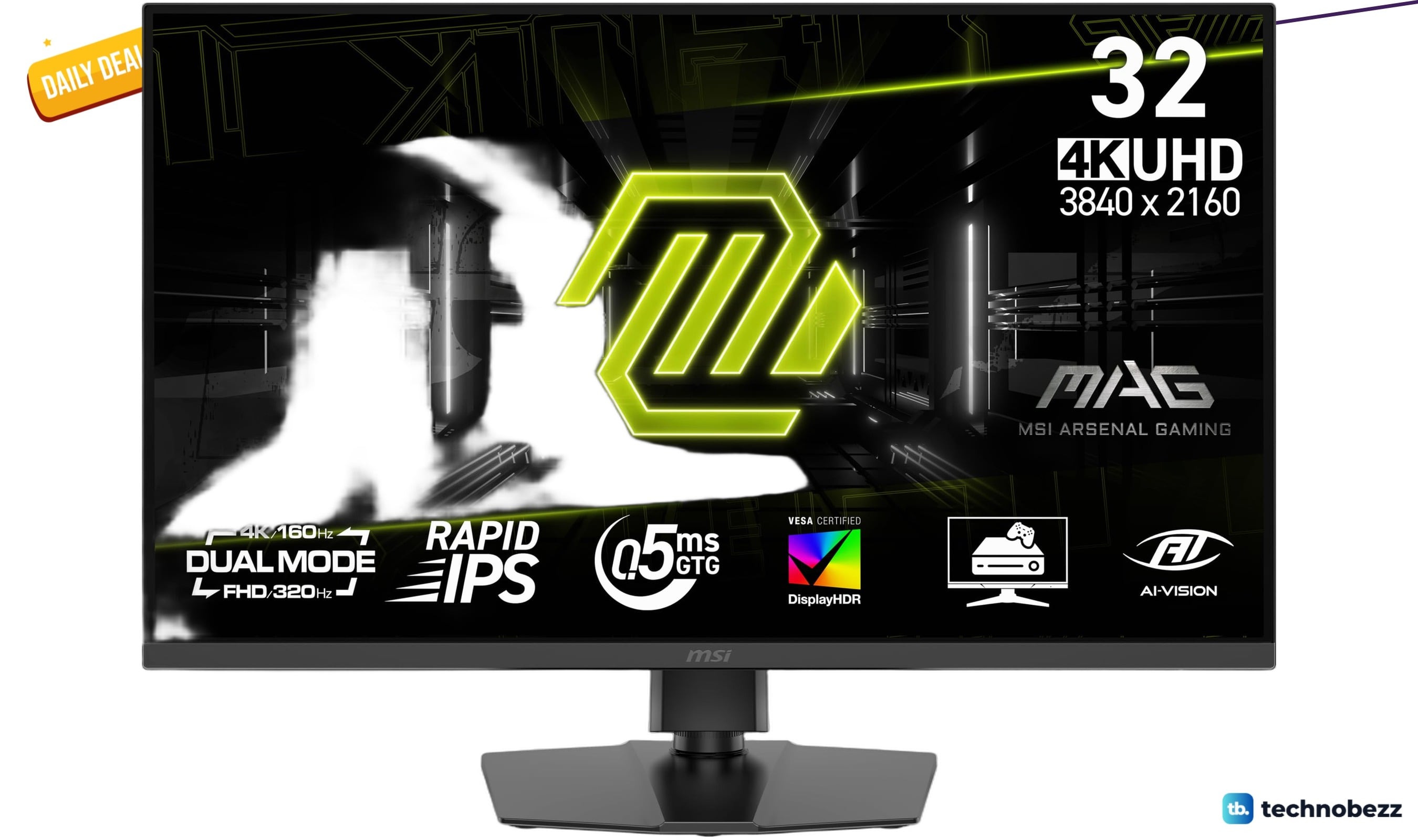 msi MAG 322URDF E16 4K gaming monitor drops to $359.99 at Amazon