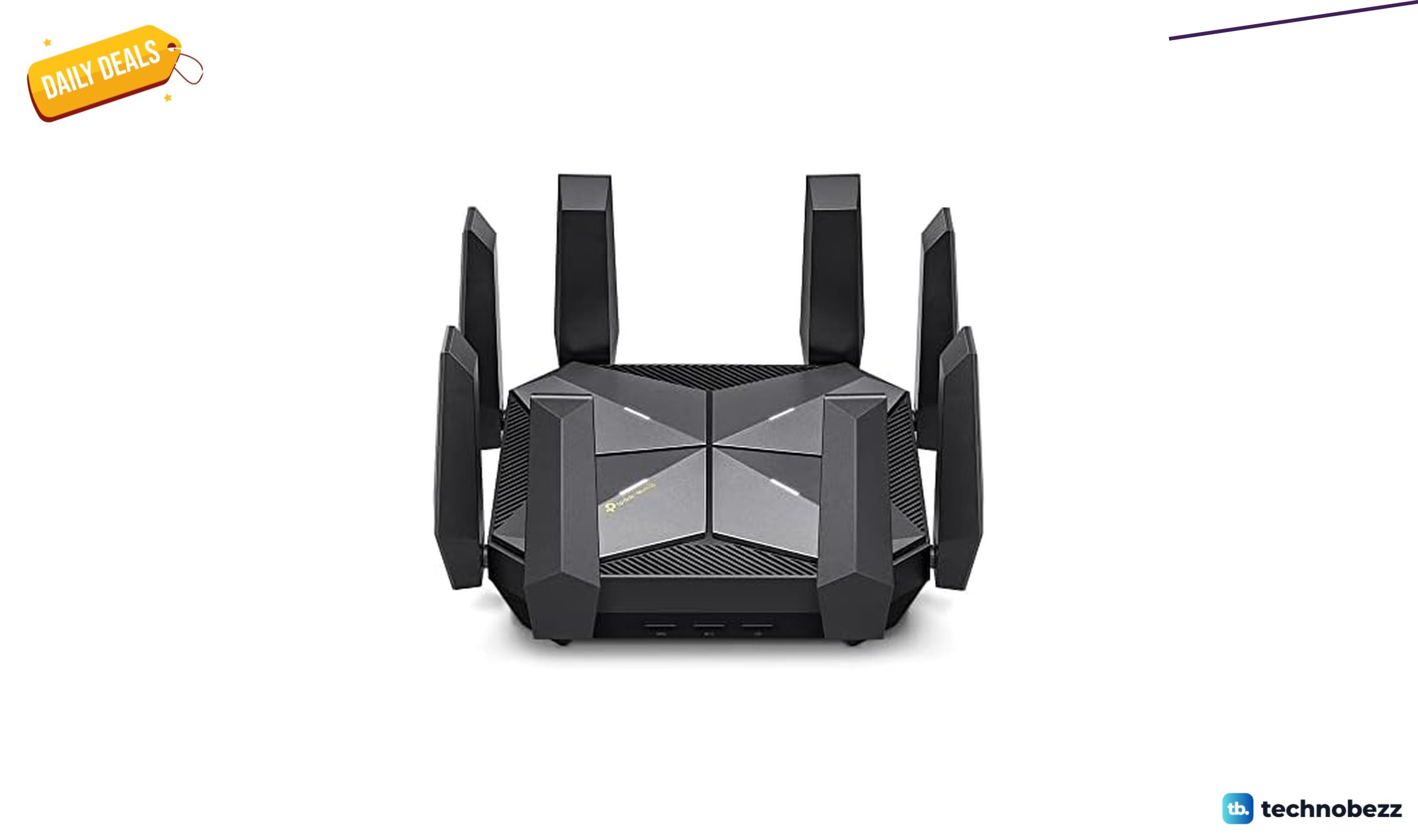 TP-Link AXE16000 quad-band WiFi 6E router available from Woot for $299.99