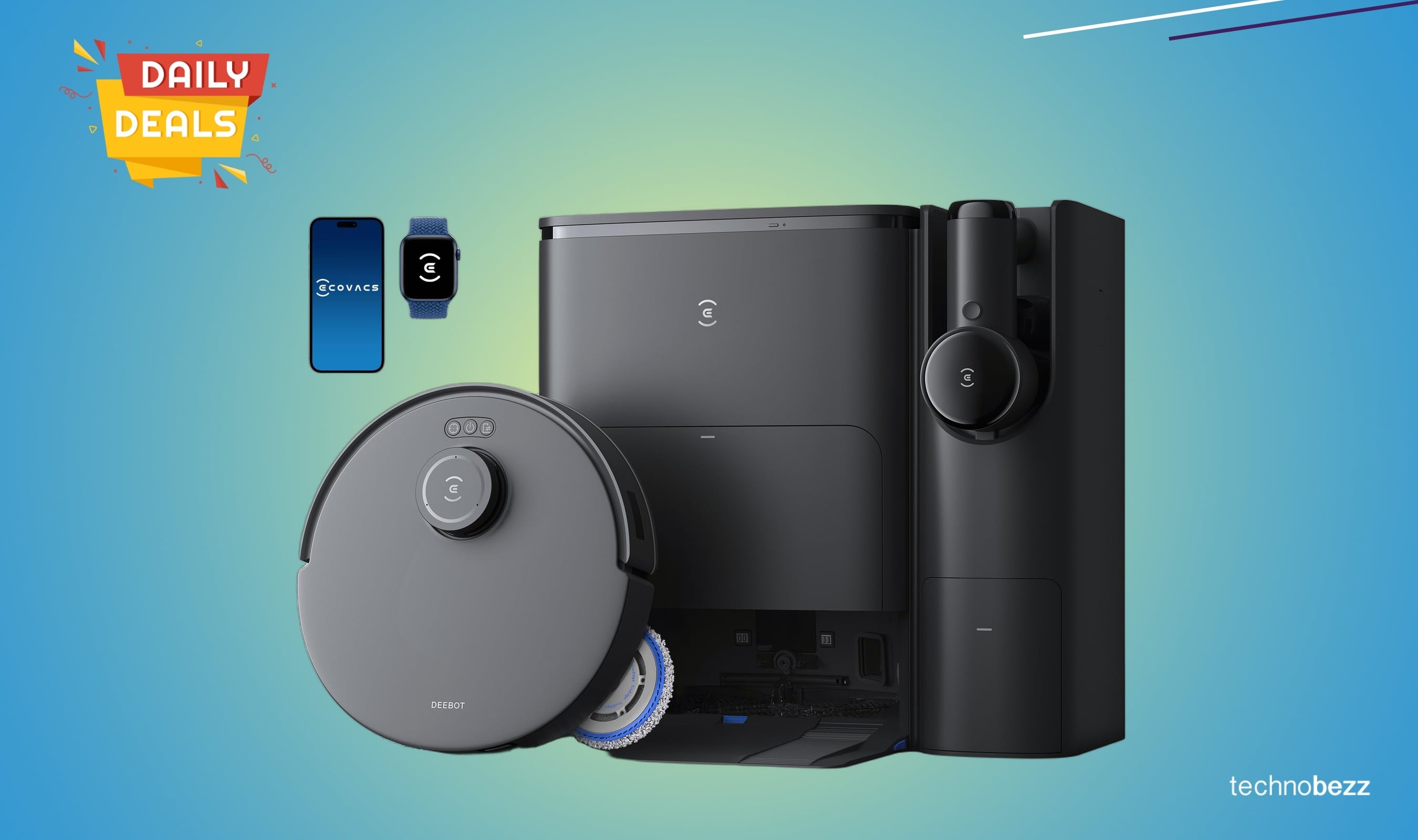 ECOVACS DEEBOT T30S Combo Robot Vacuum Mop drops to $449