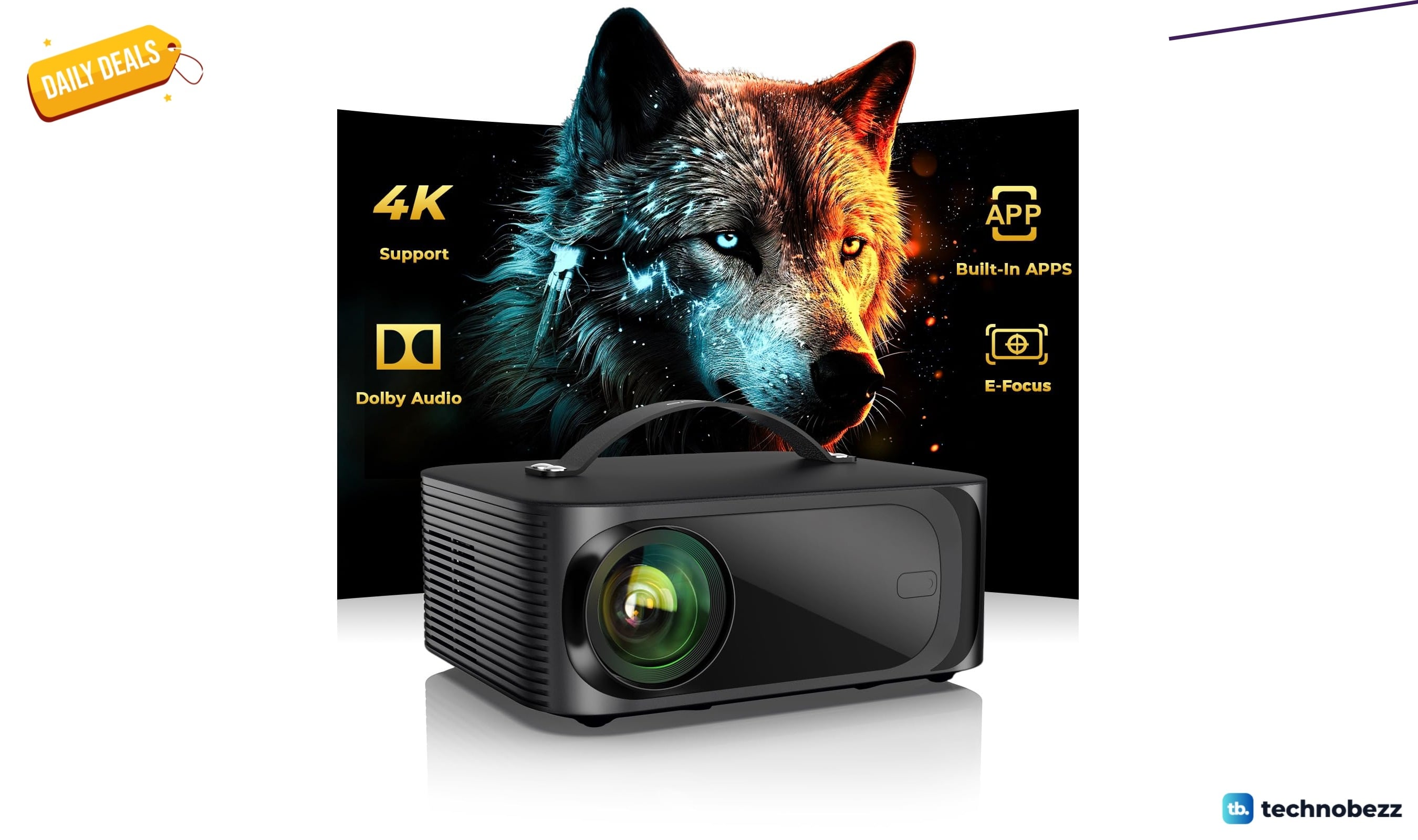 ONOAYO Outdoor-Projector-4K marked down to $199.99