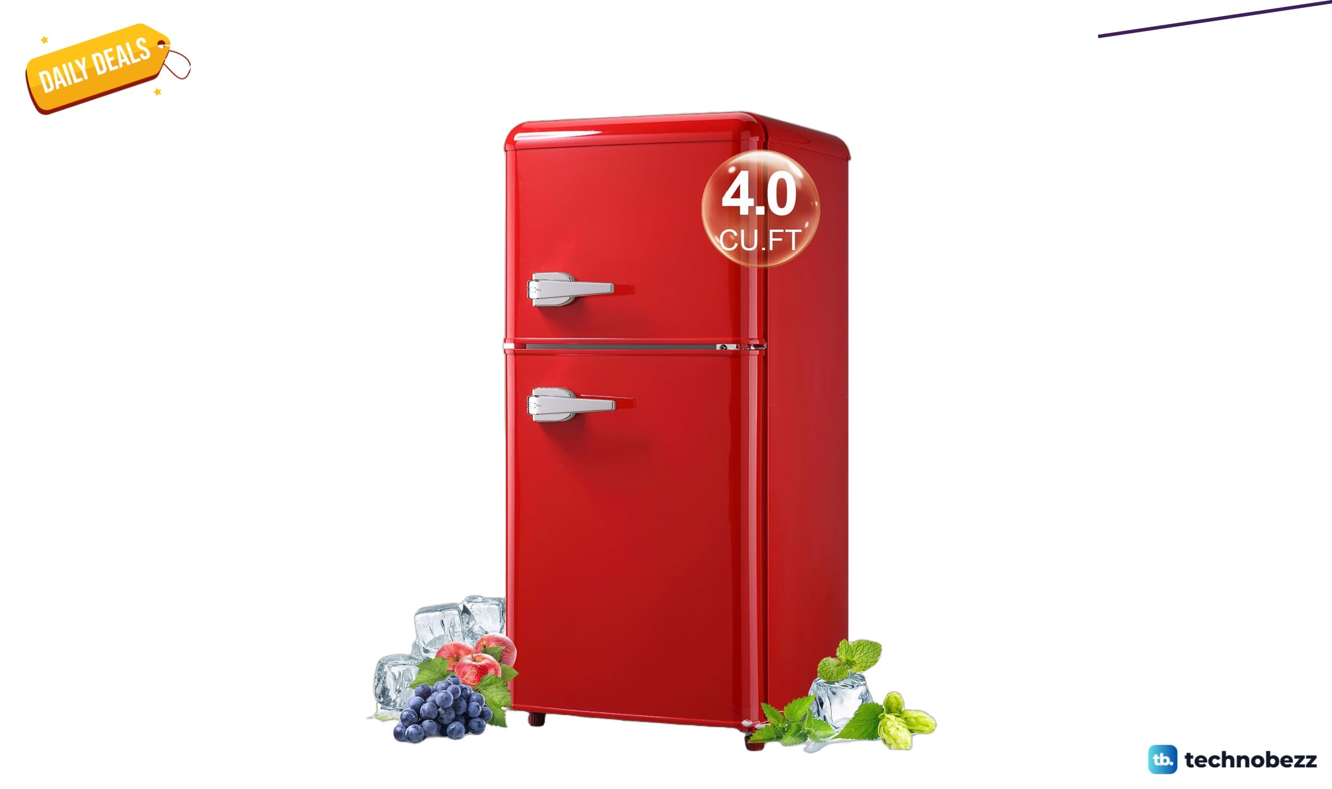 BINMIT Retro Mini Fridge falls to $212.47 on Amazon