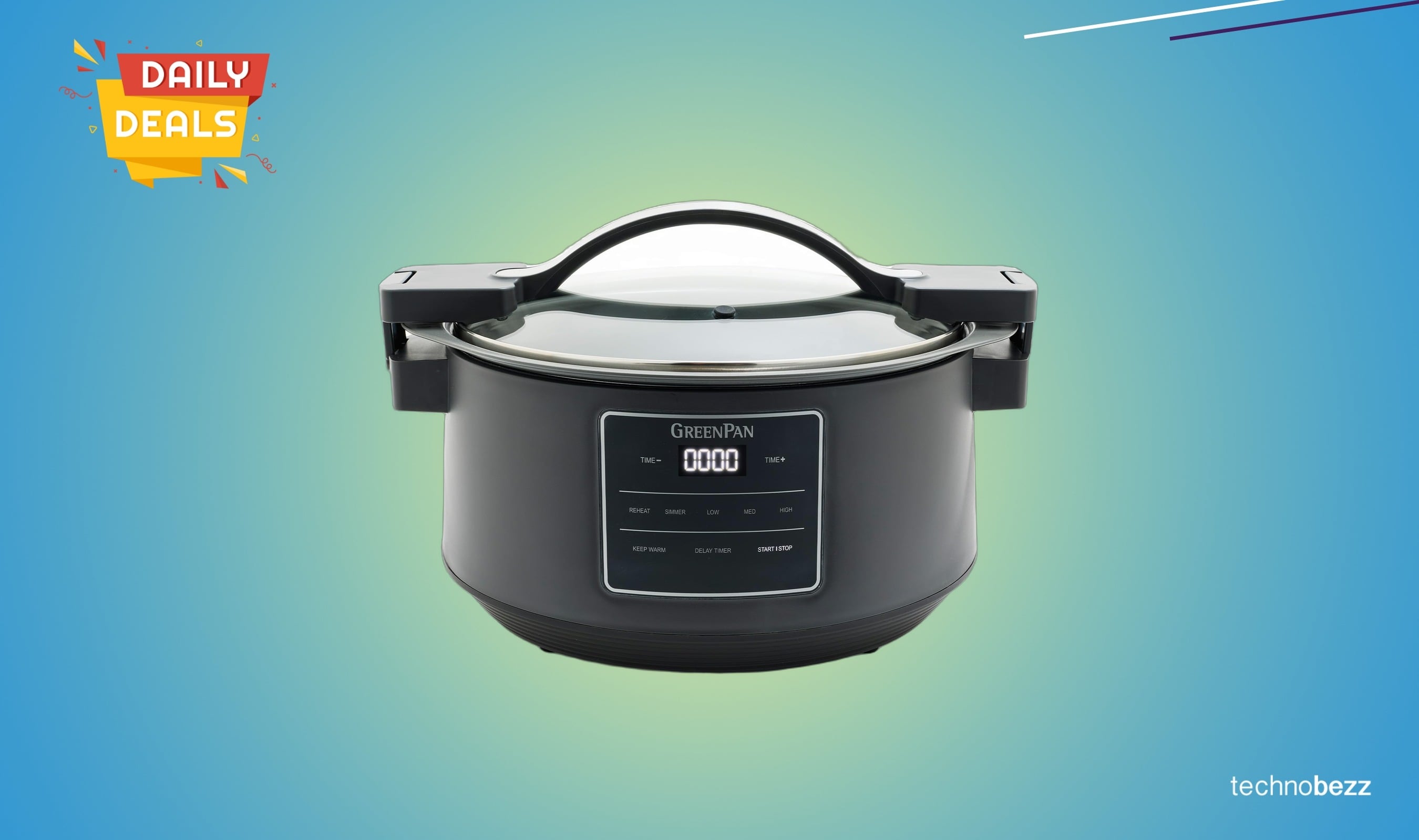 GreenPan 8QT Locking Lid Slow Cooker drops to $69.97 on Amazon