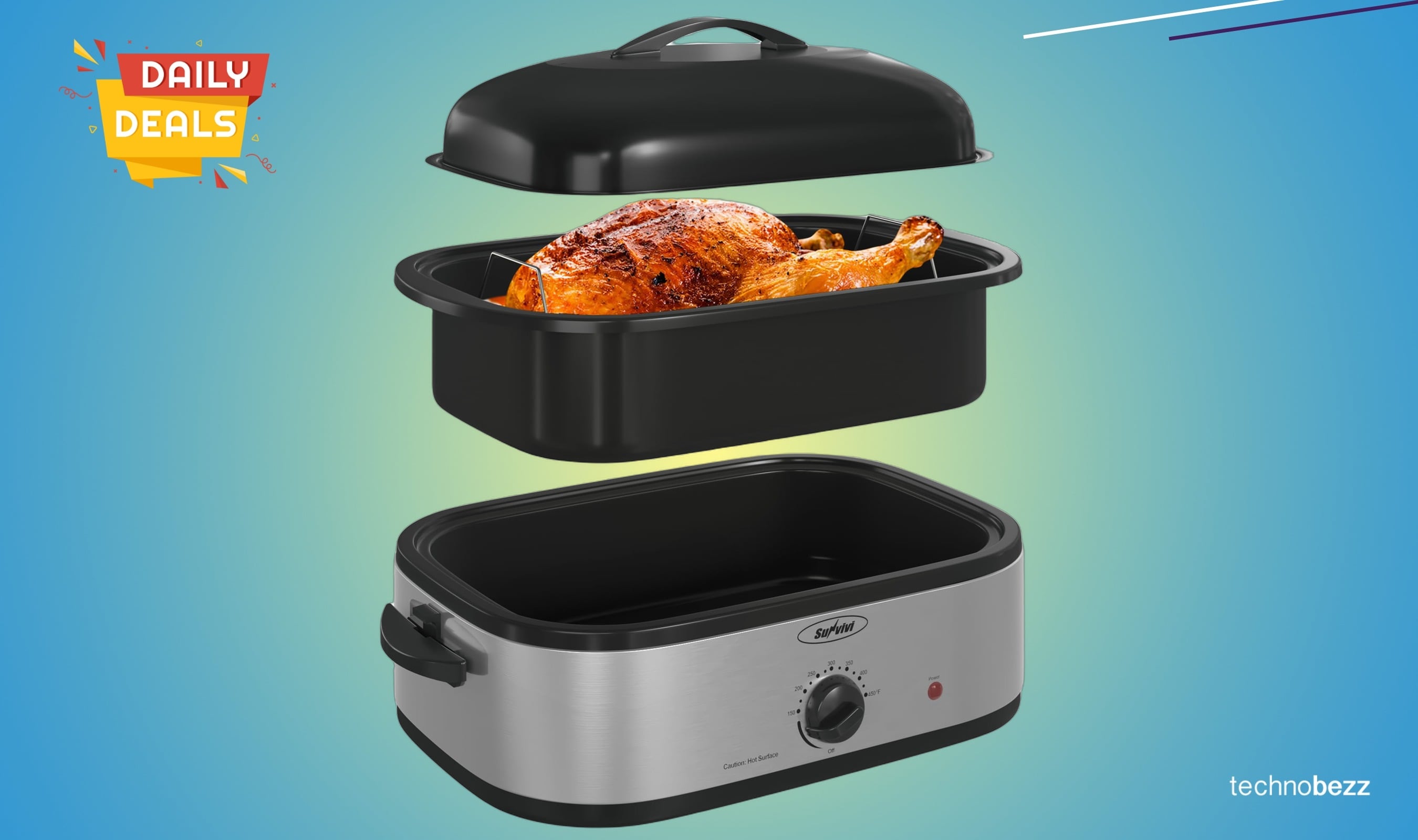 SUNVIVIPRO 14-Quart Electric Roaster Oven drops to $59.39