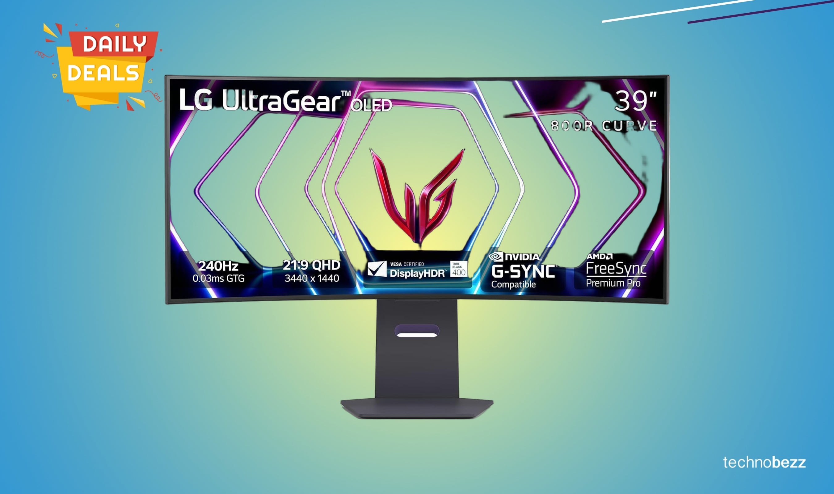 LG 39GS95QE Ultragear OLED Gaming Monitor drops to $996.99