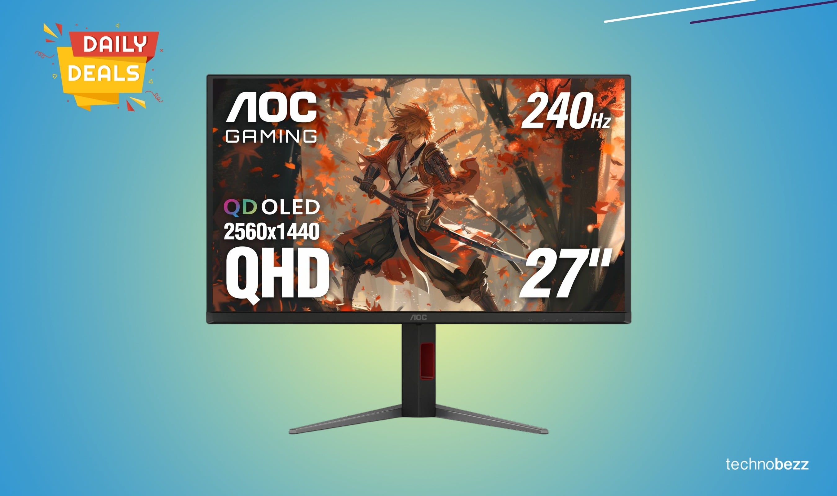AOC Q27G4ZD 27-inch QD OLED gaming monitor drops to $419.99