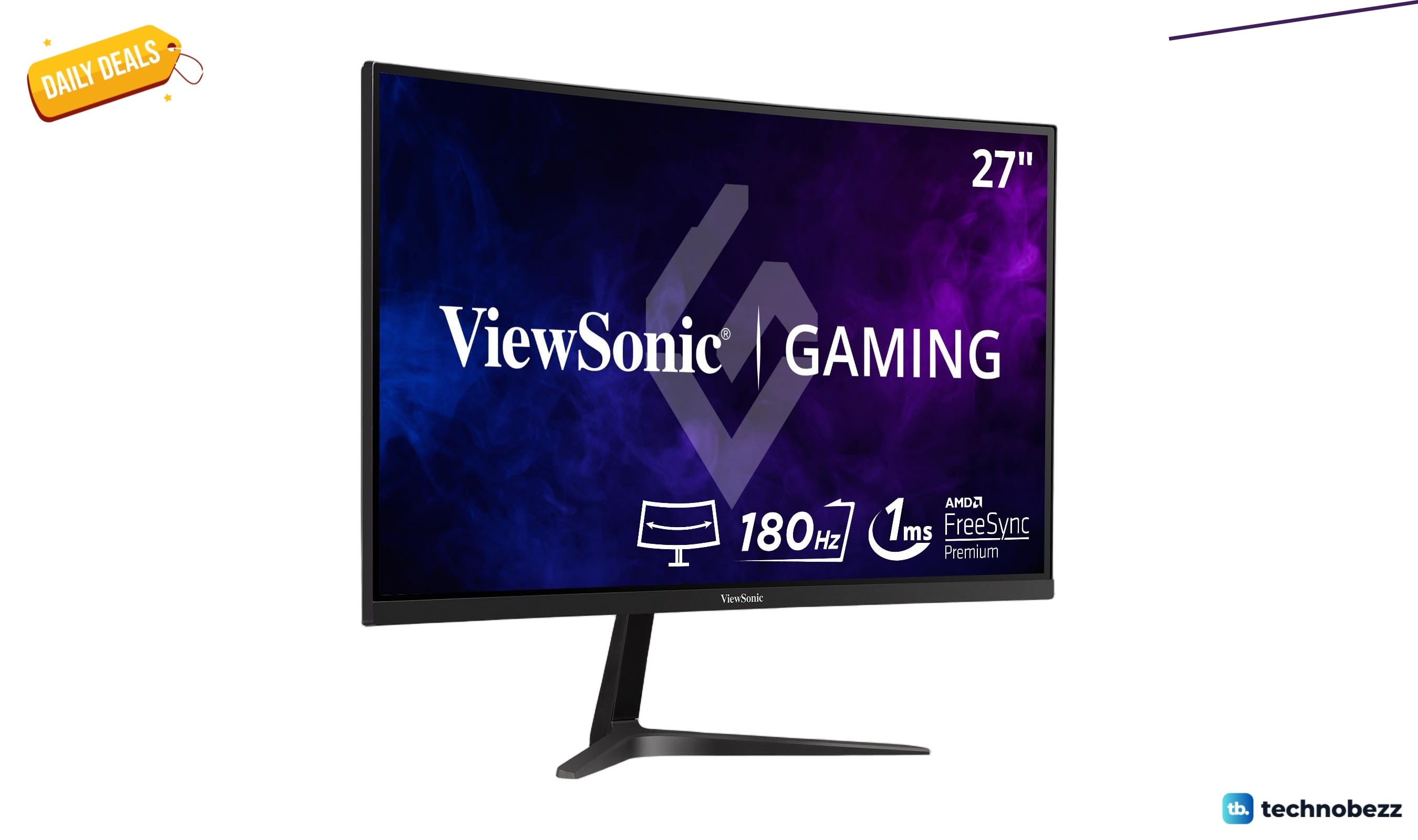 ViewSonic VX2718-2KPC-MHD 27 1440p Curved Gaming Monitor drops to $164.99