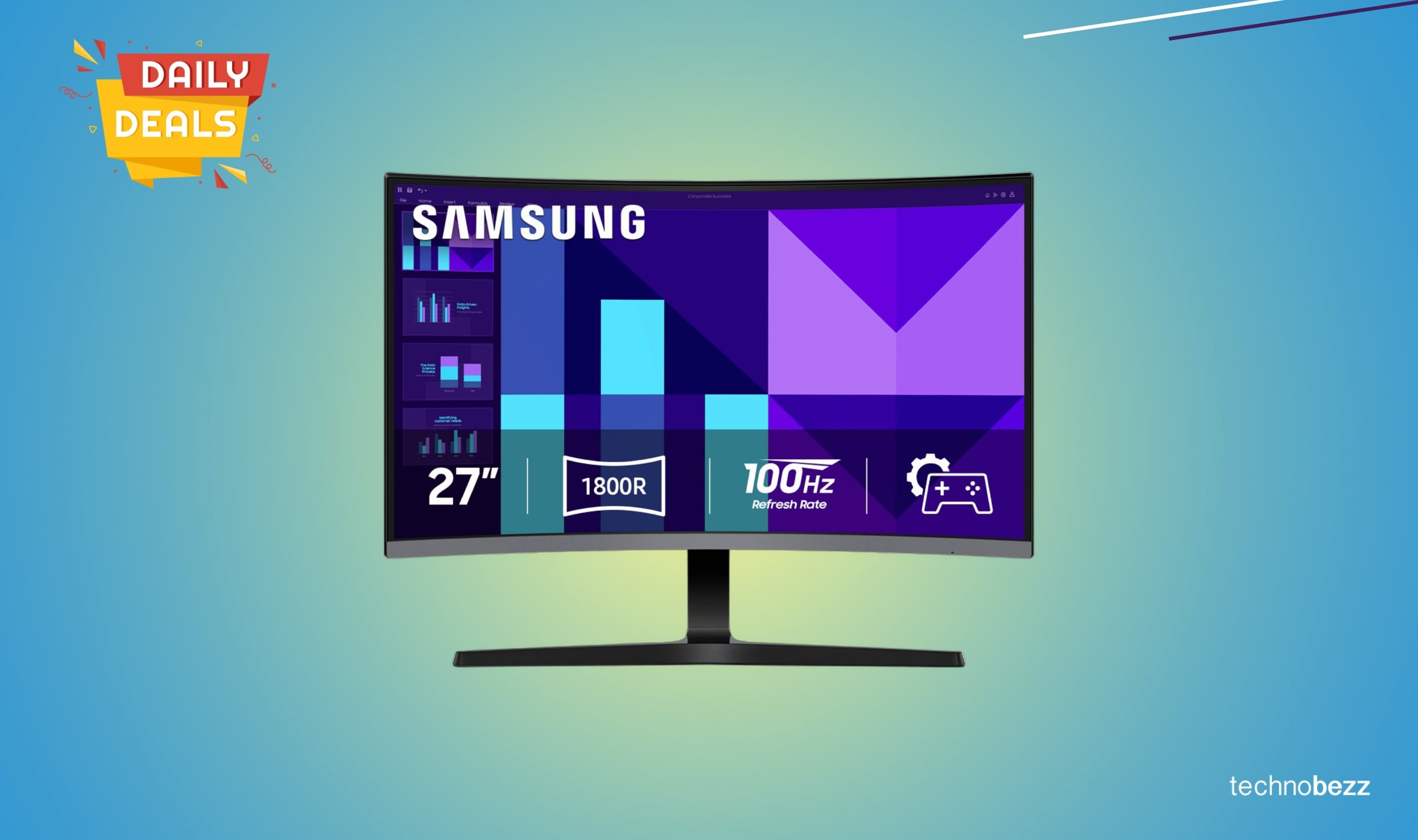 Samsung S3 FHD 100Hz Curved Monitor, Game now available for $149.99
