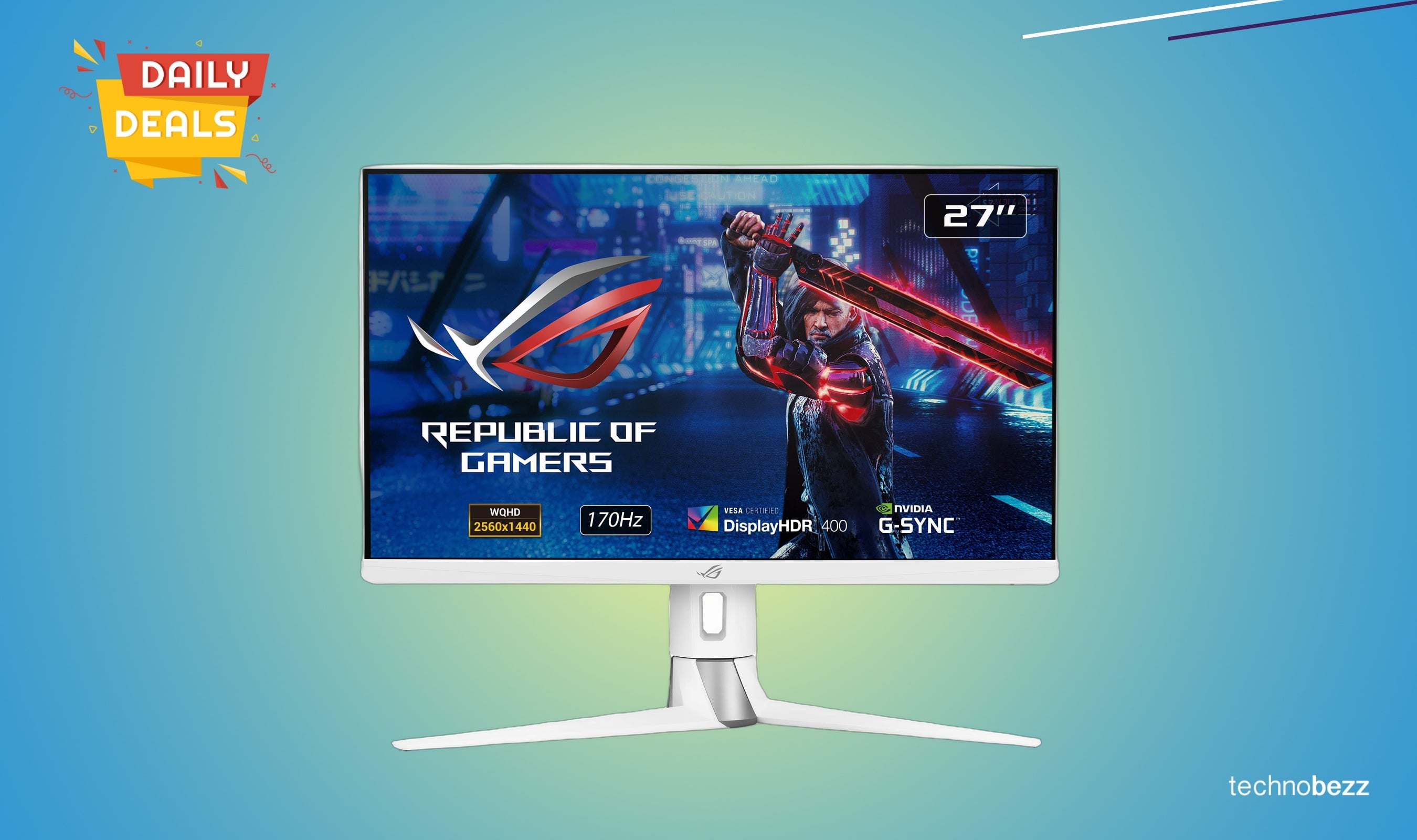 ASUS ROG Strix XG27AQ-W 27-inch 1440p monitor drops to $349