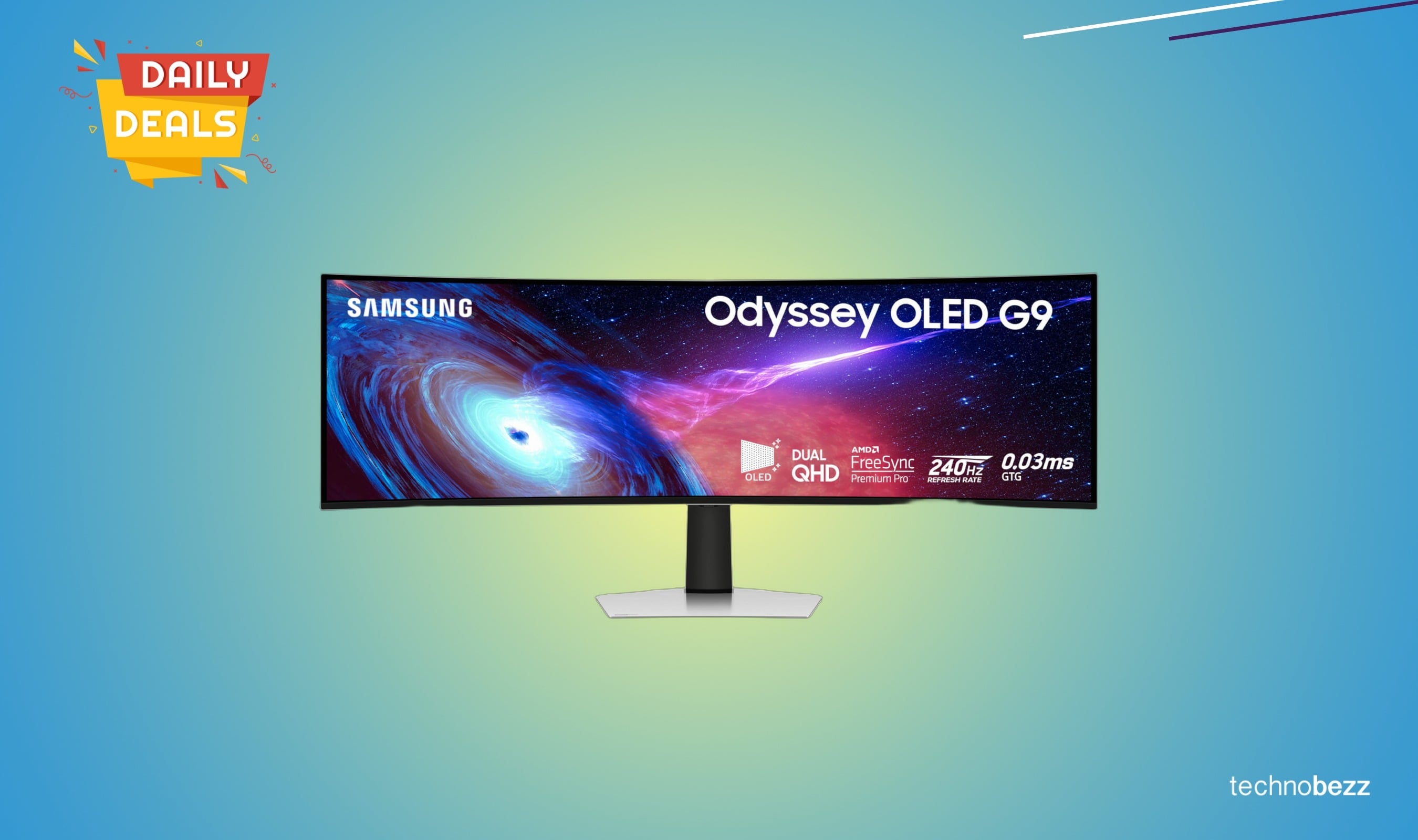 Samsung 49-inch Odyssey G93SC gaming monitor drops to $1135