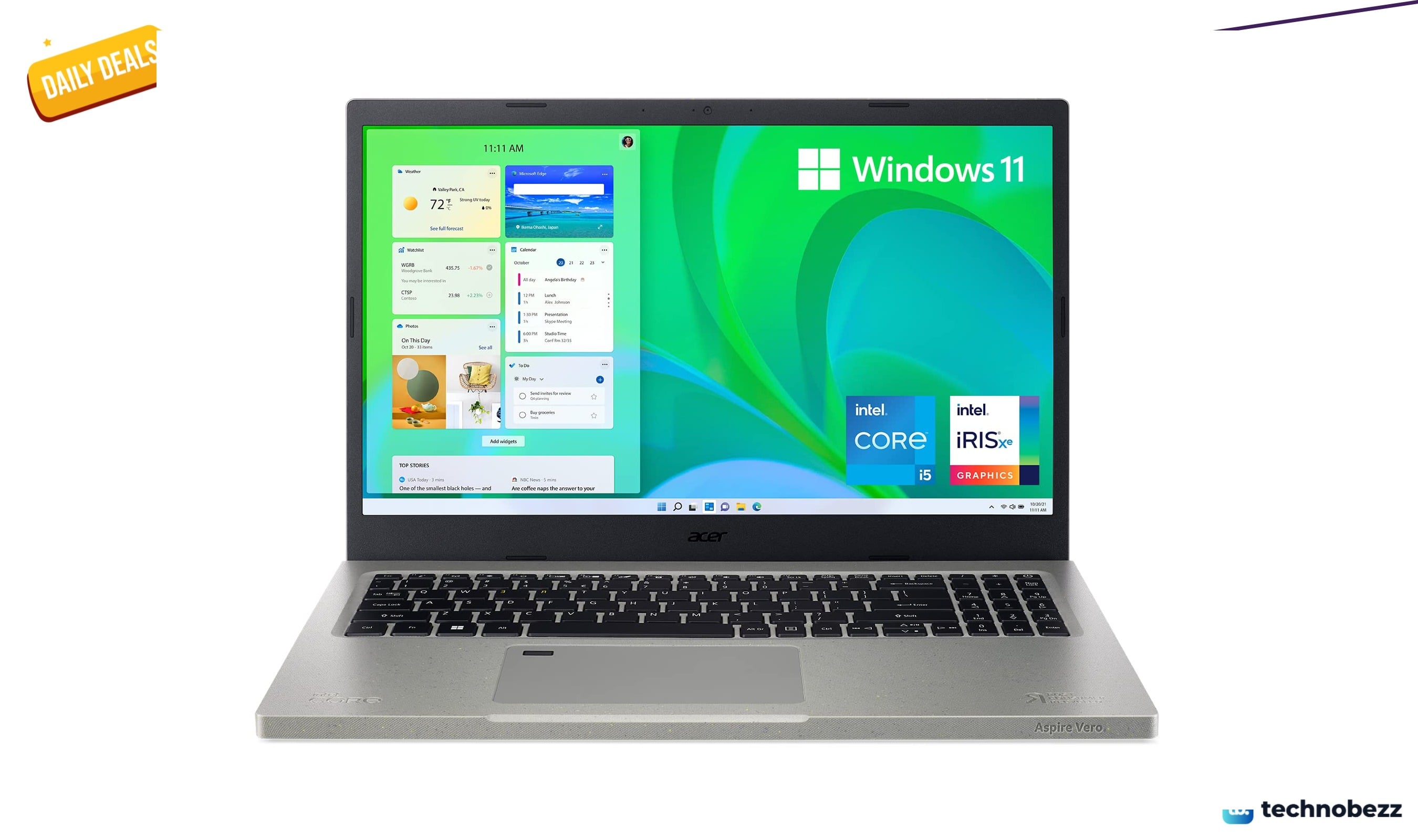 Acer Aspire Vero AV15-51-5155 Green PC 15.6 inch drops to $414.09 on Amazon