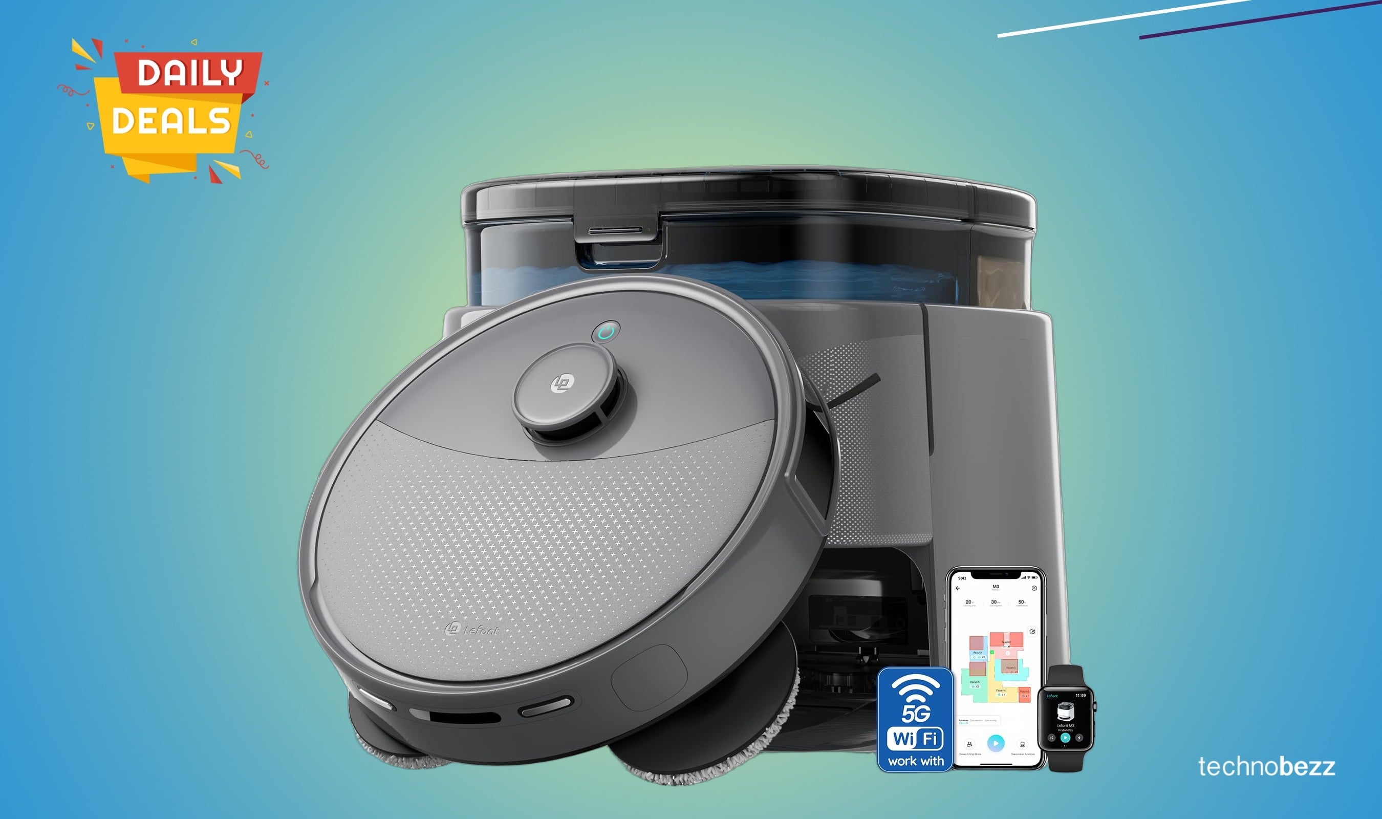 Lefant LiDAR Robot Vacuum Mop falls to $323.10 on Amazon