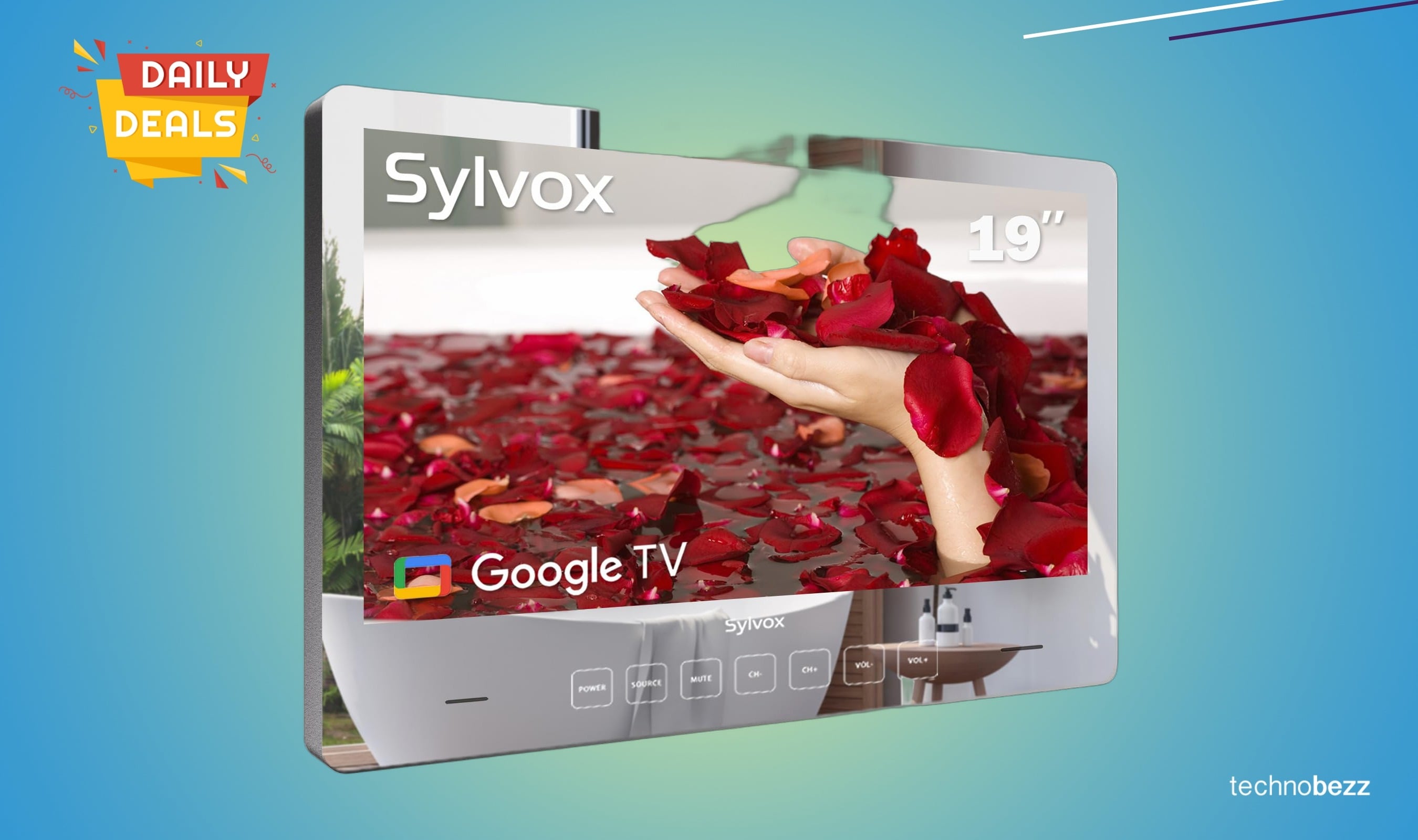 SYLVOX 19-inch Smart TV Bathroom Magic Mirror drops to $446.99