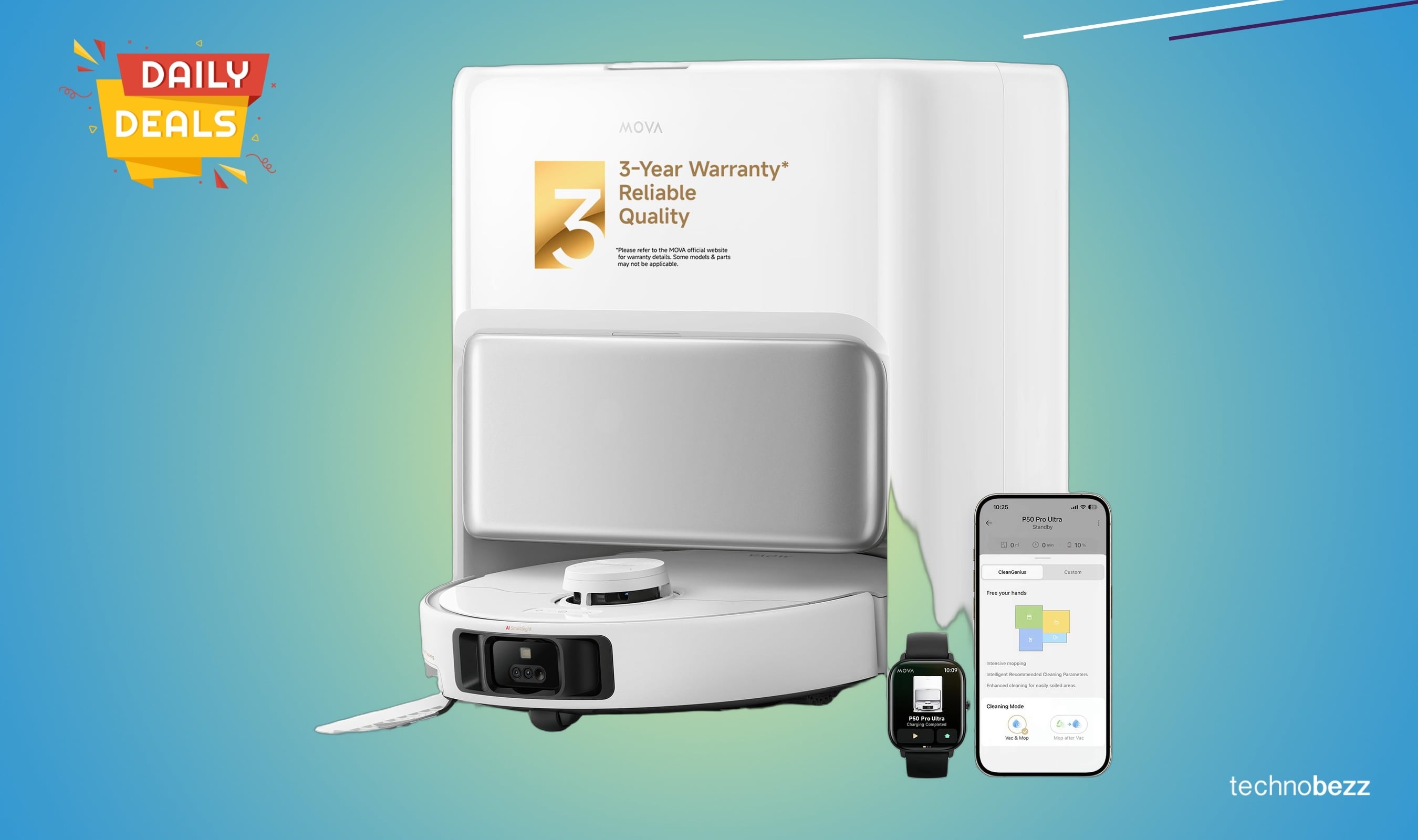 Mova P50 Pro Ultra Robot Vacuum Mop now available for $549