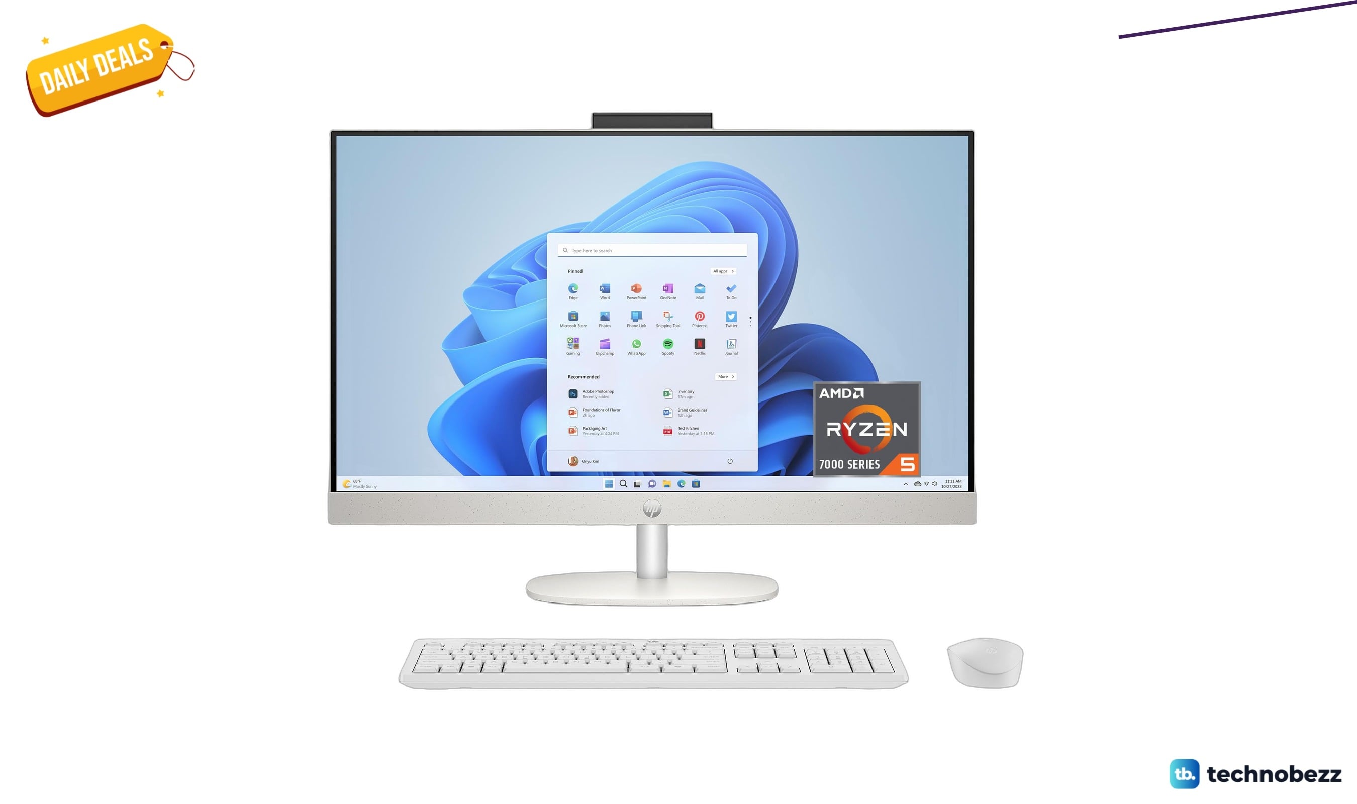 HP 27 All-in-One Desktop PC with FHD Touchscreen drops to $826.66
