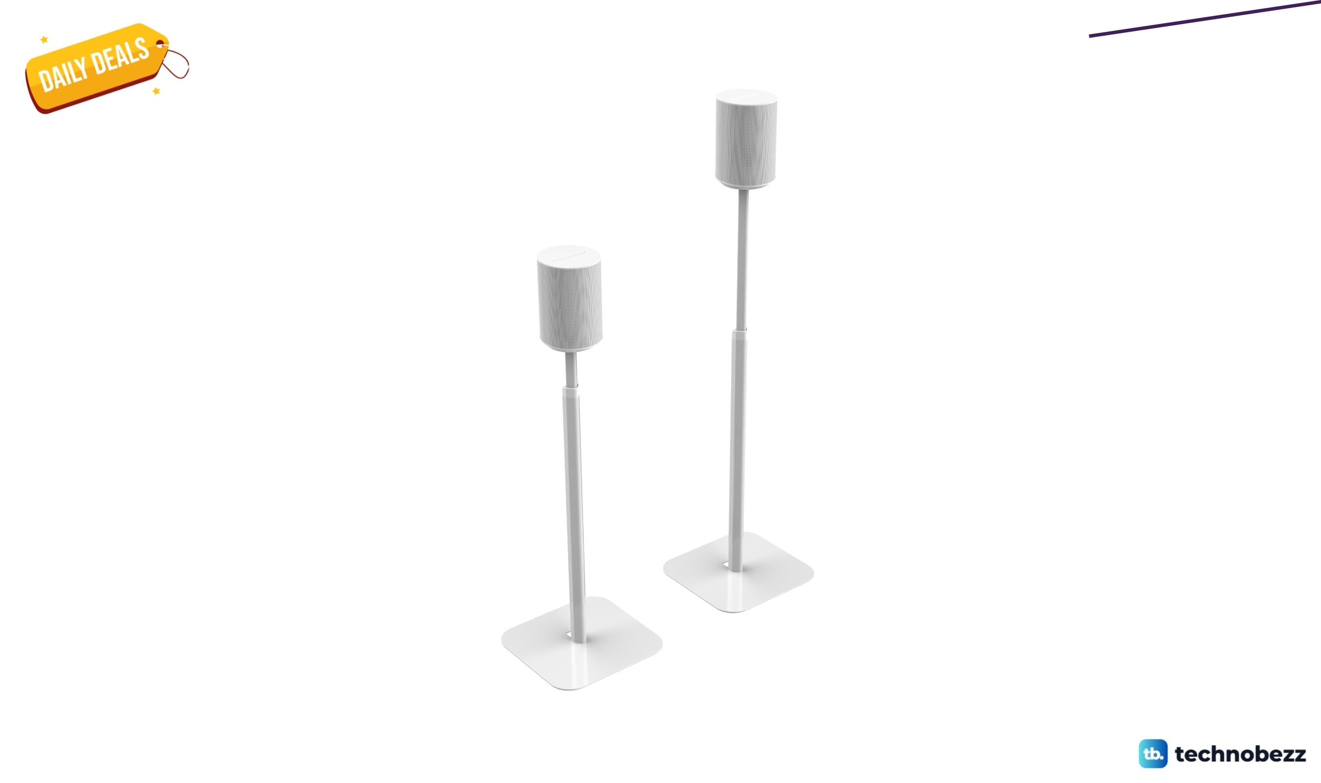 FLEXSON Essentials Adjustable Floor Stands drops to $135.64