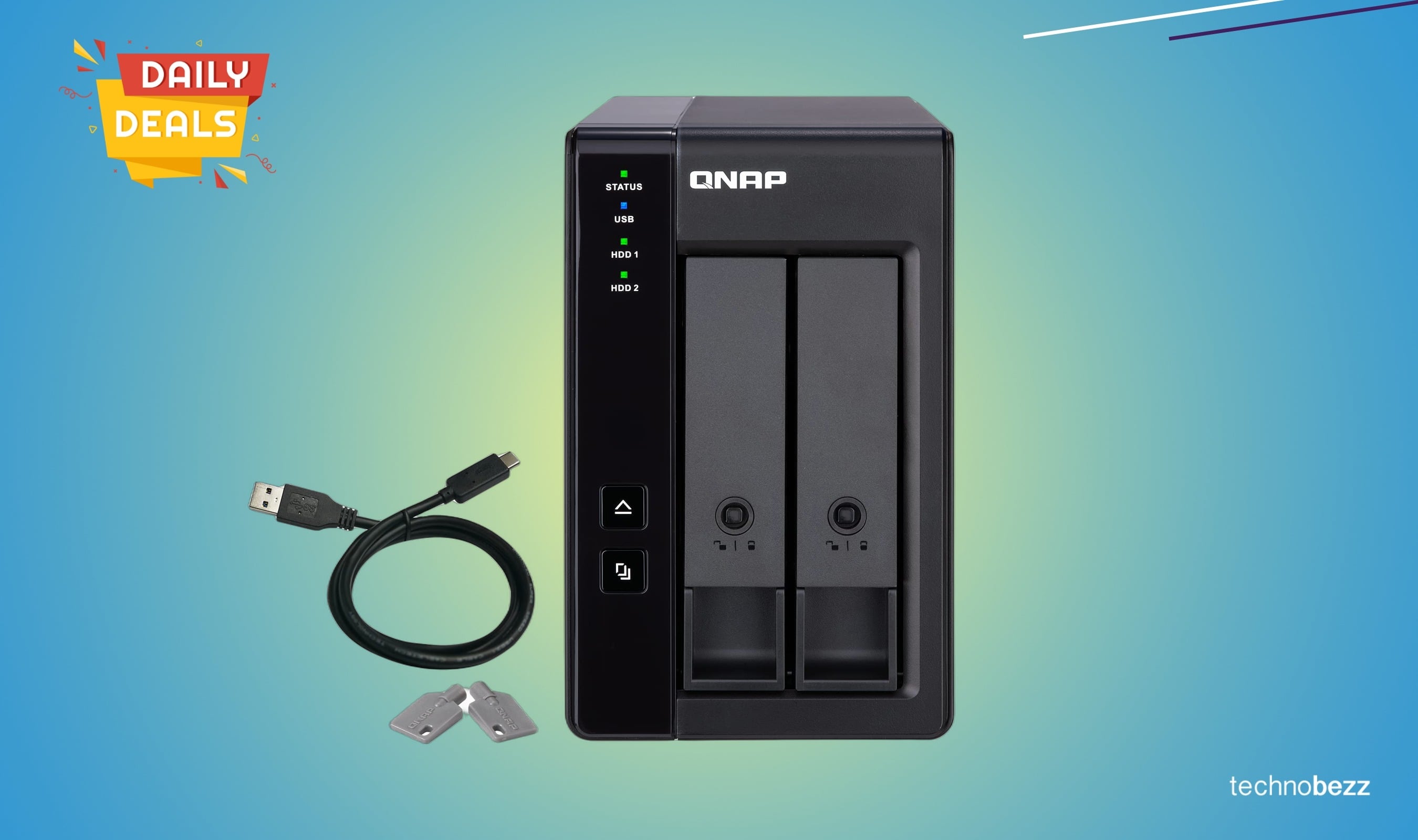 QNAP TR-002-A-US 2 Bay DAS enclosure drops to $163.99