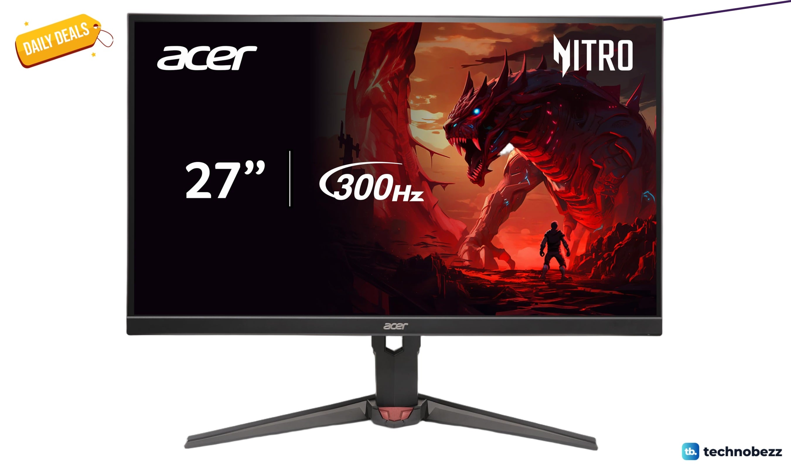 Acer Nitro 27 inch WQHD 2560x1440 IPS gaming monitor drops to $199.99