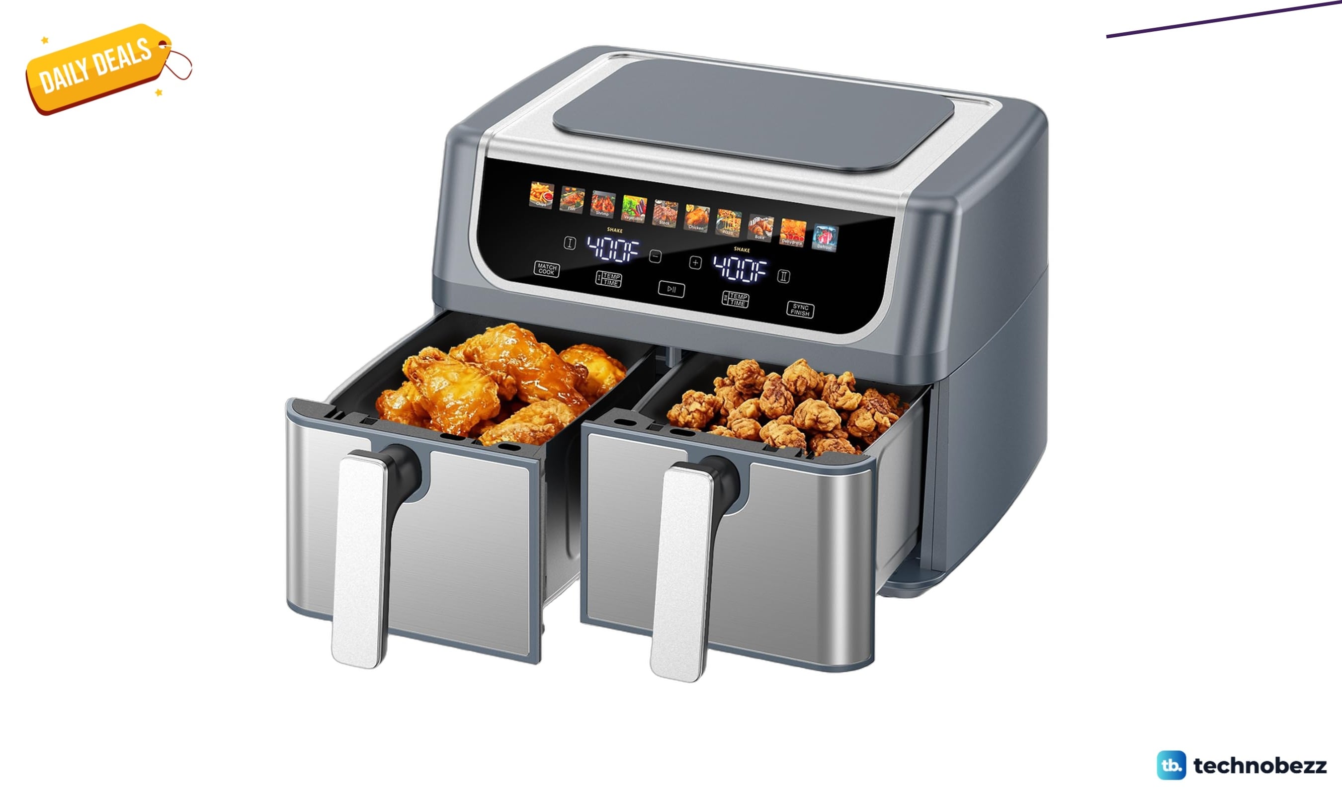 DUMOS 10-in-1 Air Fryer 9.5 QT Large drops to $64.99 on Amazon