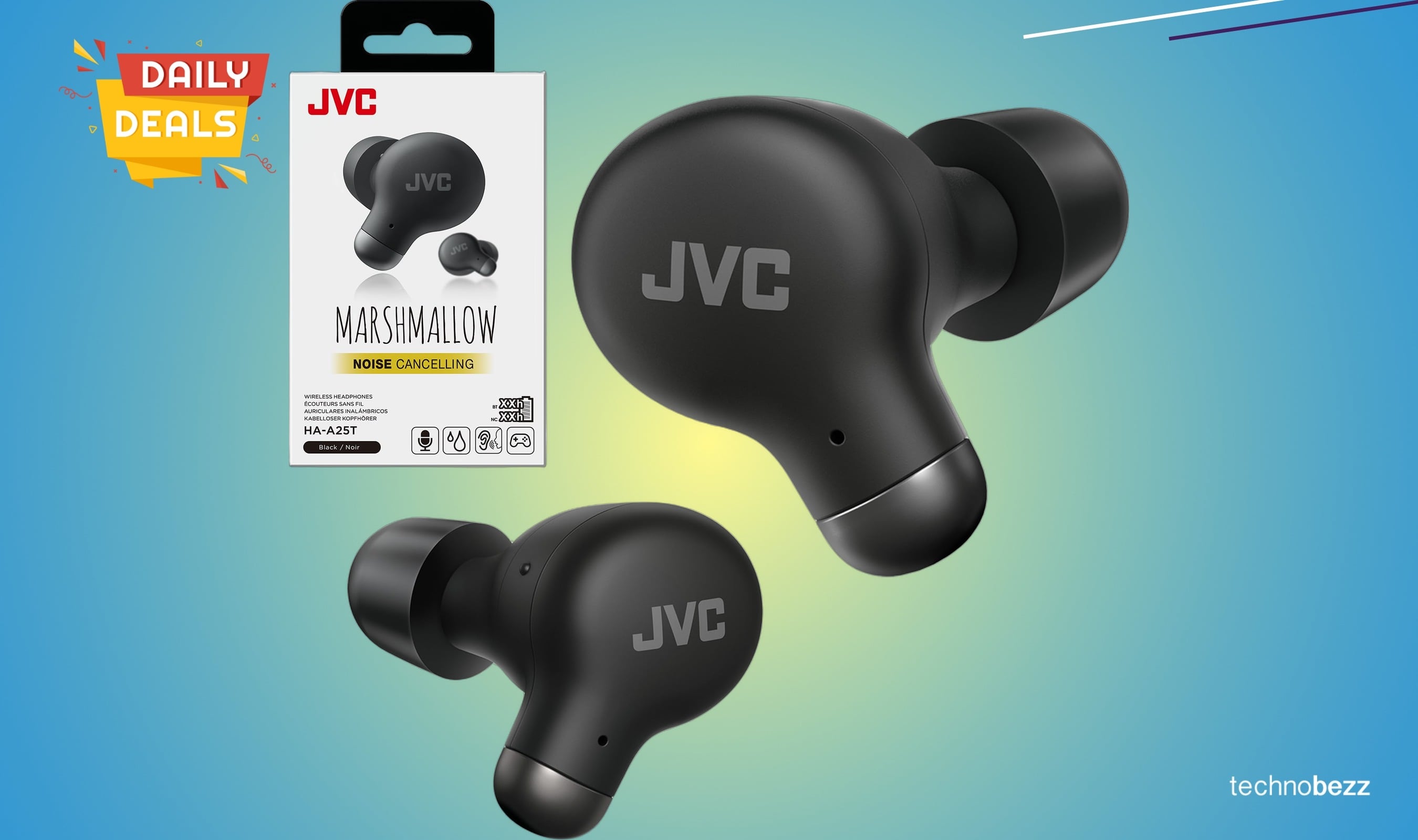 JVC Active Noise Cancelling Earbuds now available for $48.99
