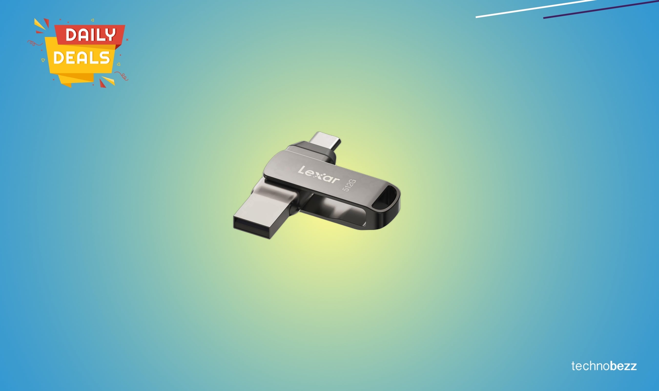 Lexar JumpDrive D400 dual connector drive drops to $84.99