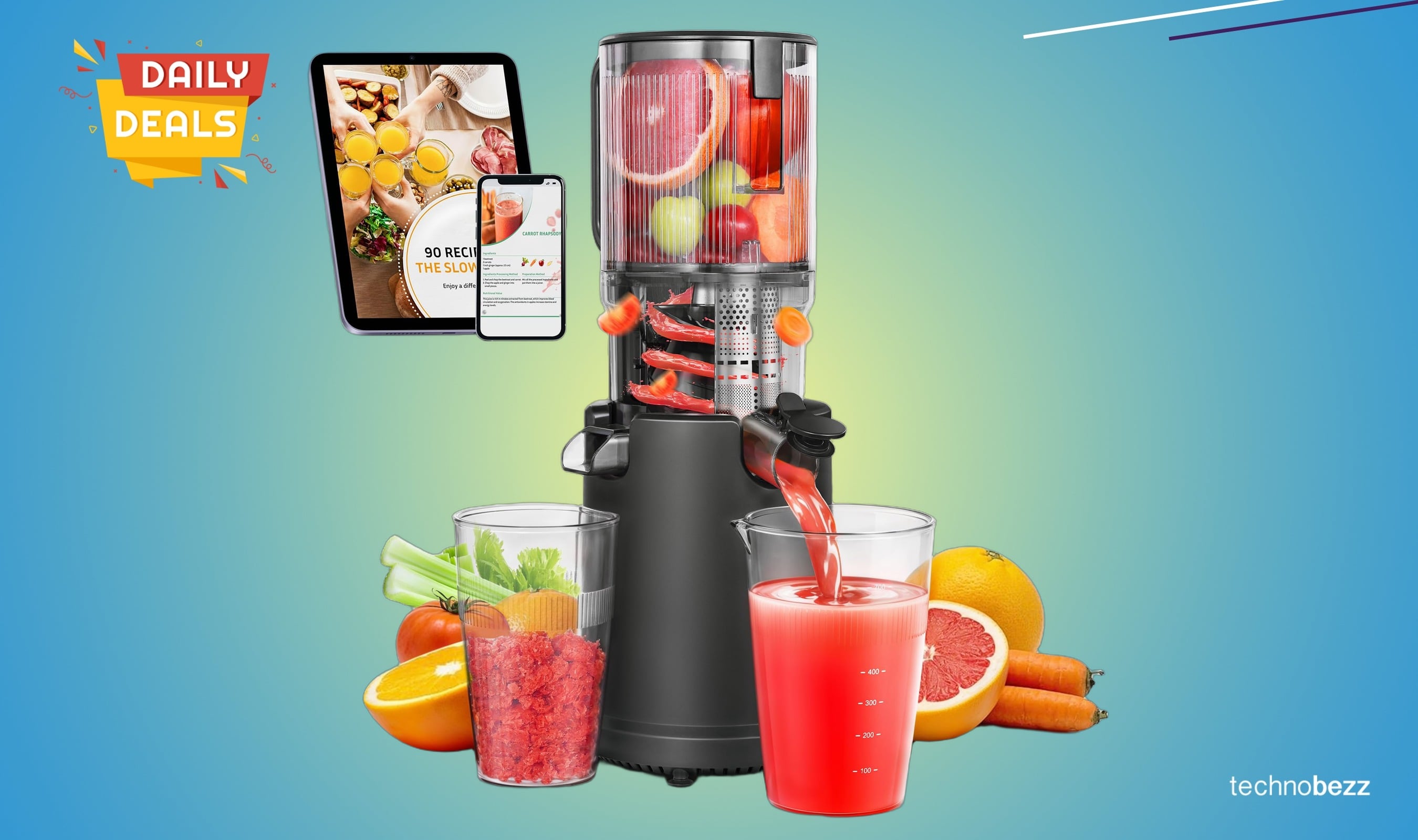 AAOBOSI Slow Cold Press Juicer Machine drops to $70.39