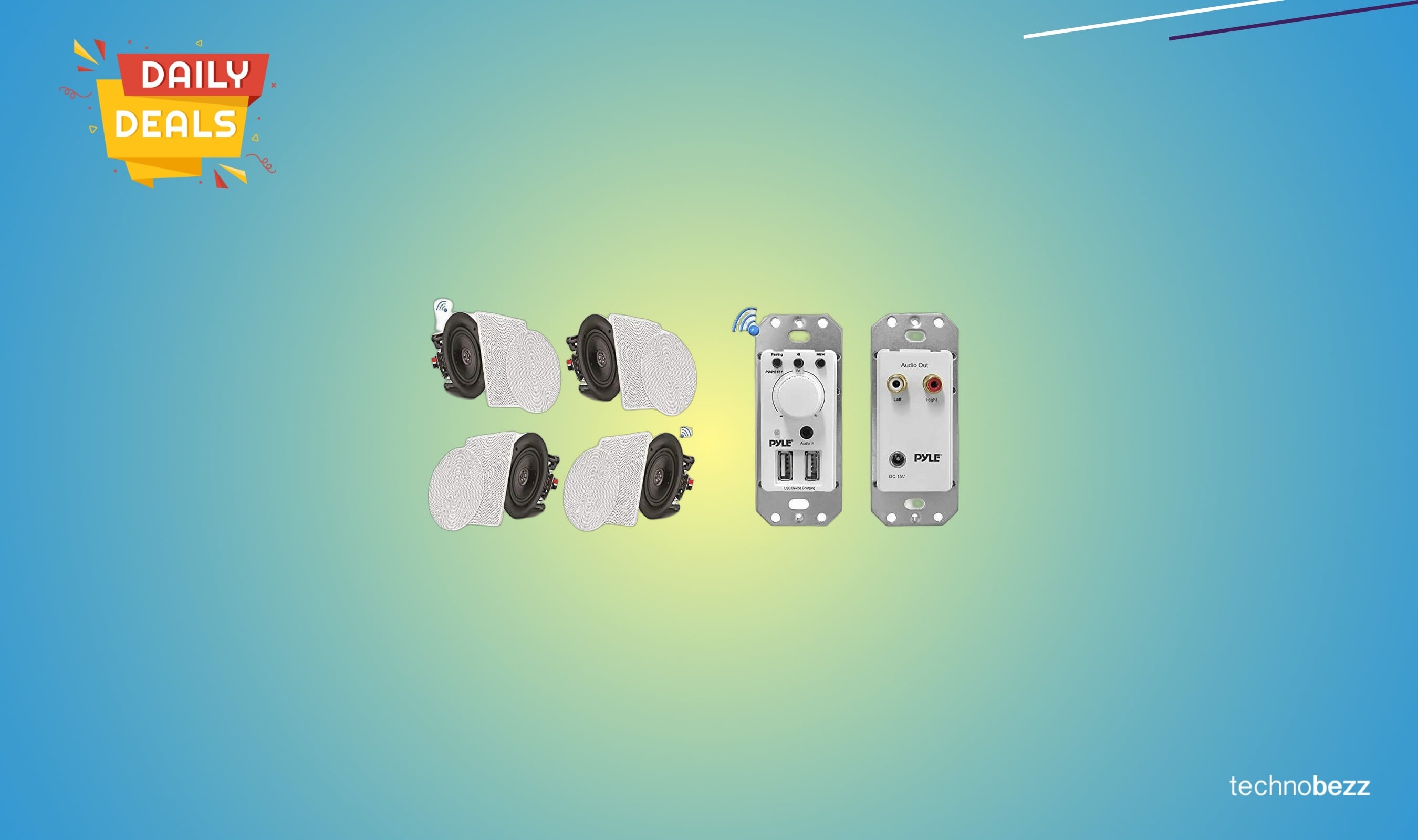 Pyle in-wall Bluetooth speaker system drops to $188.98