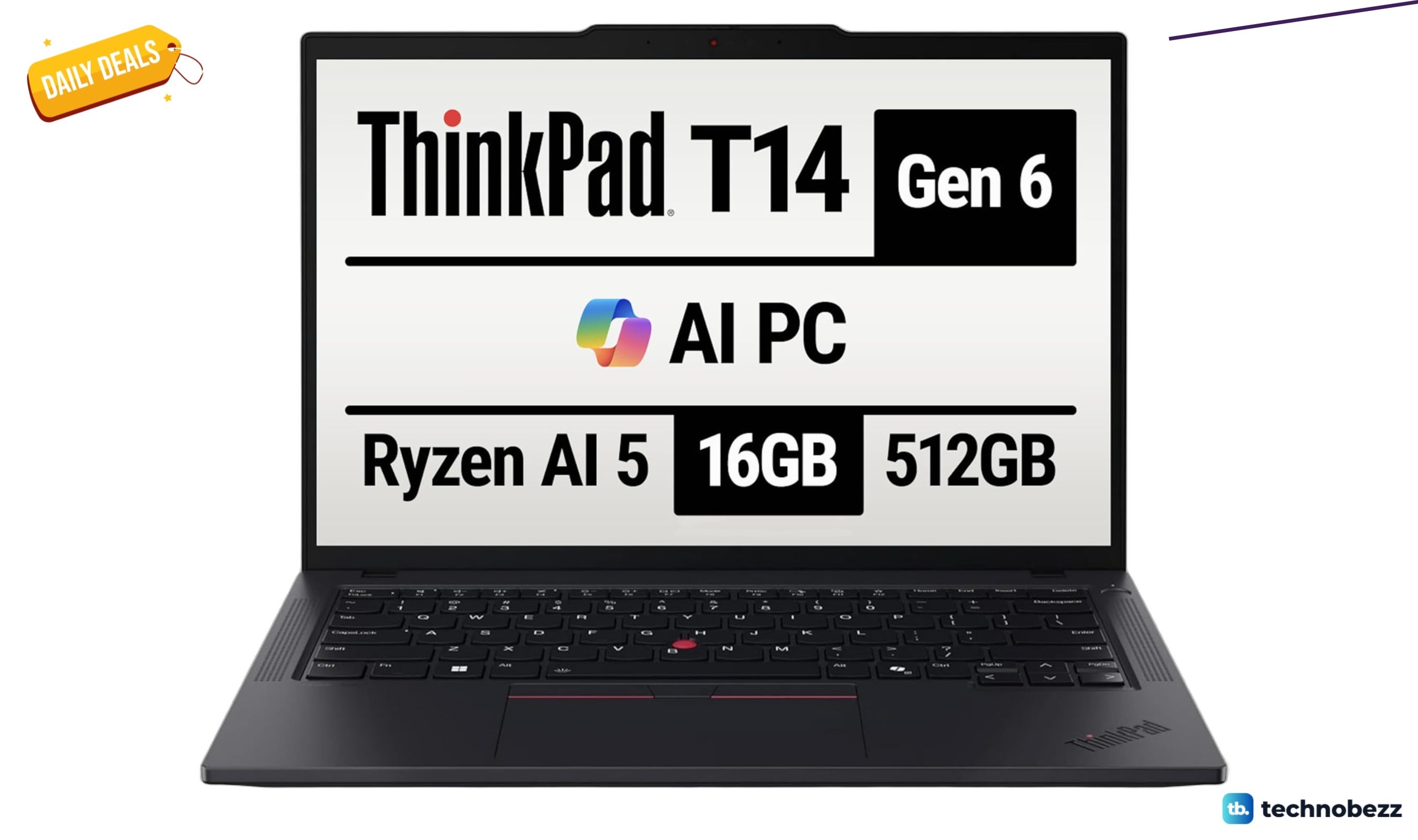 Lenovo 2025 ThinkPad T14 Gen 6 Co-Pilot+ drops to $1019.99 on Amazon