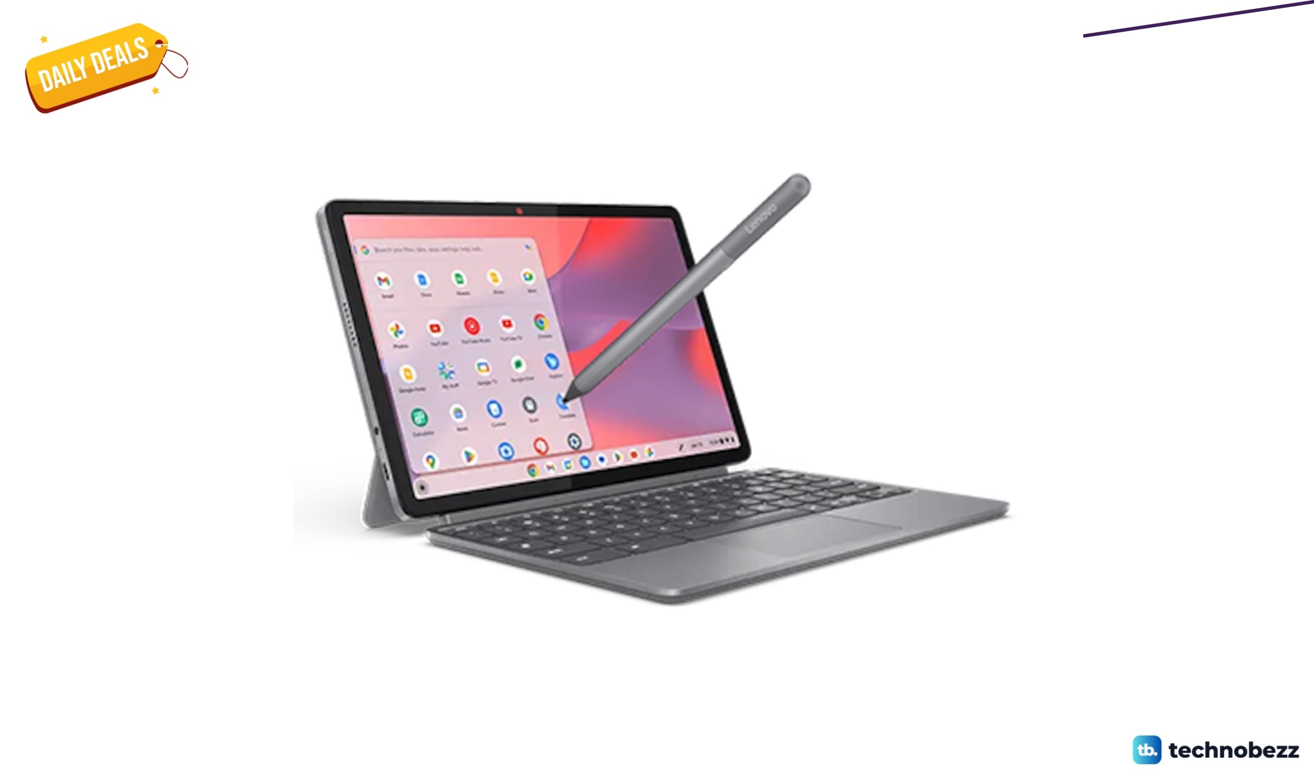 Lenovo offers the Chromebook Duet Gen 9 with pen and keyboard for $449.99