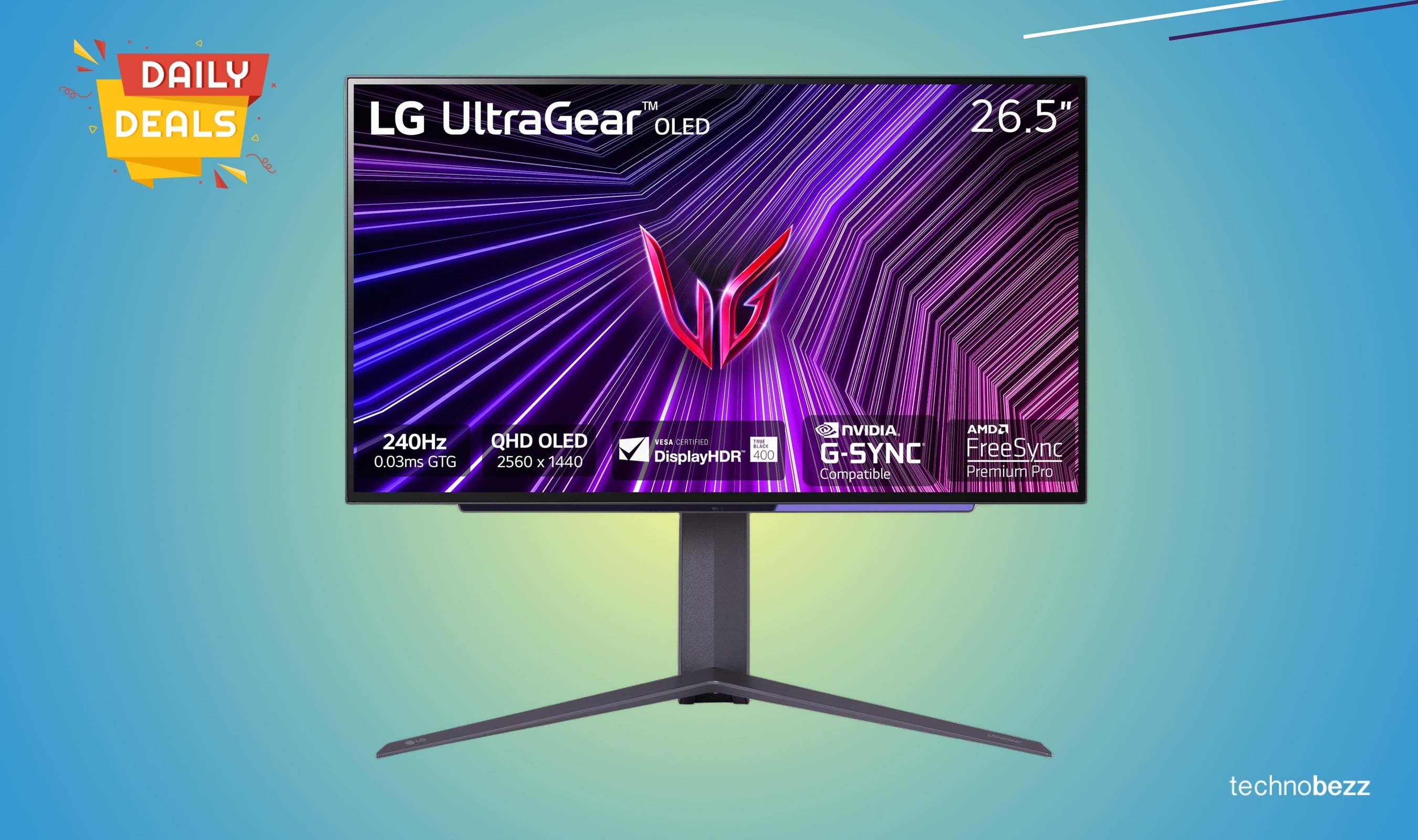 LG 27GS95QE Ultragear OLED Gaming Monitor drops to $593.05