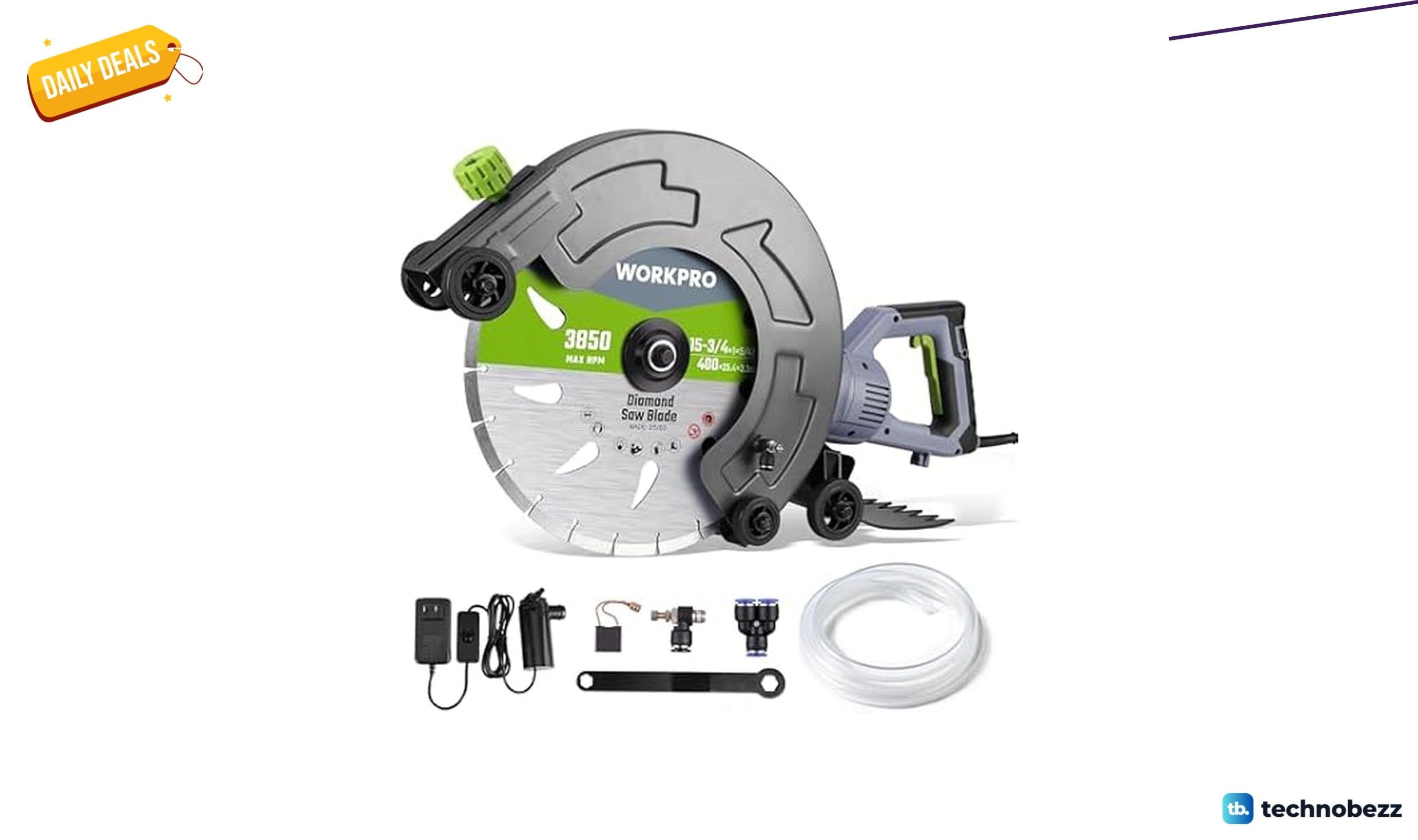 WORKPRO 16 Wet Concrete Saw now available for $187.99 at Woot